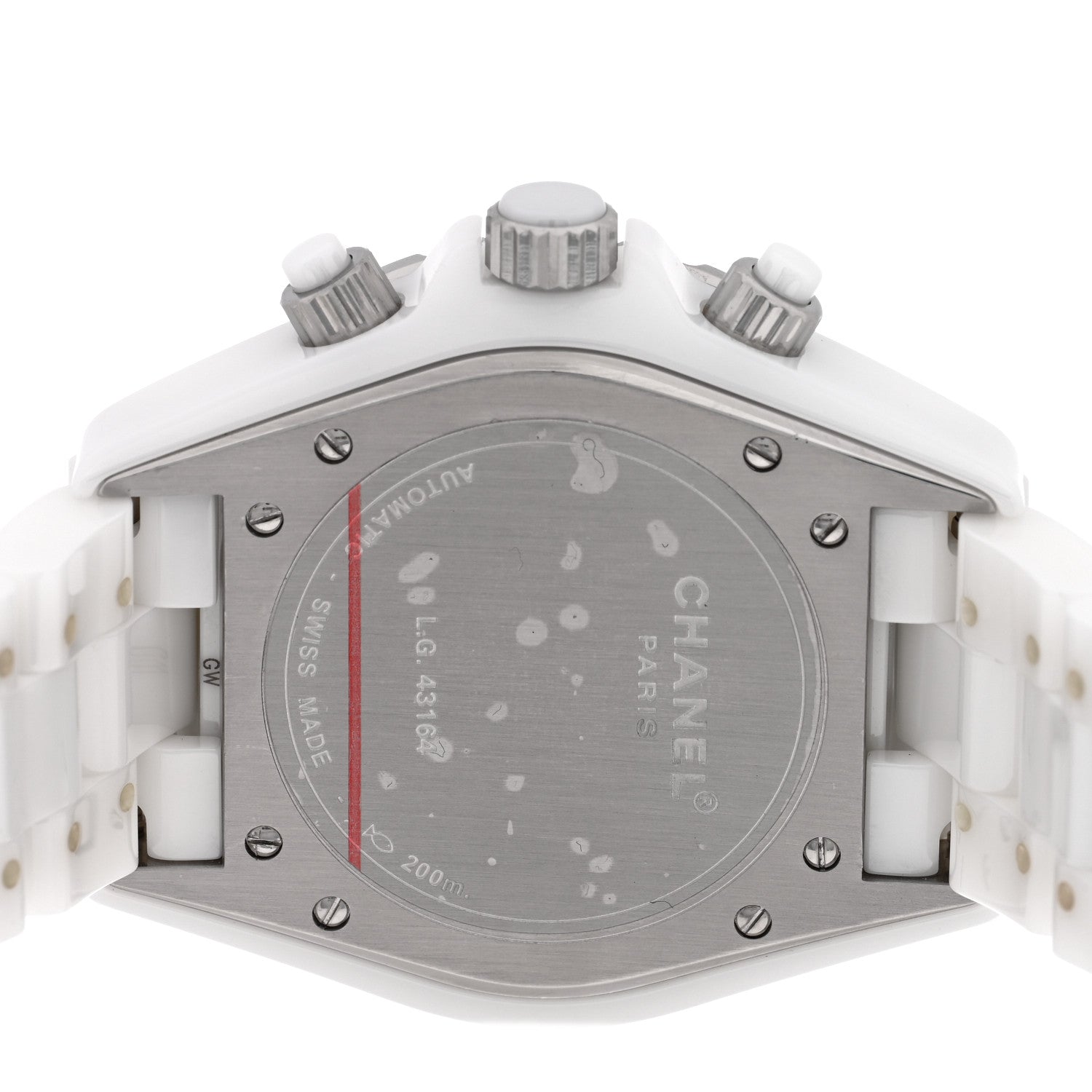Stainless Steel Ceramic 41mm J12 Chronograph Automatic Watch White — view 4