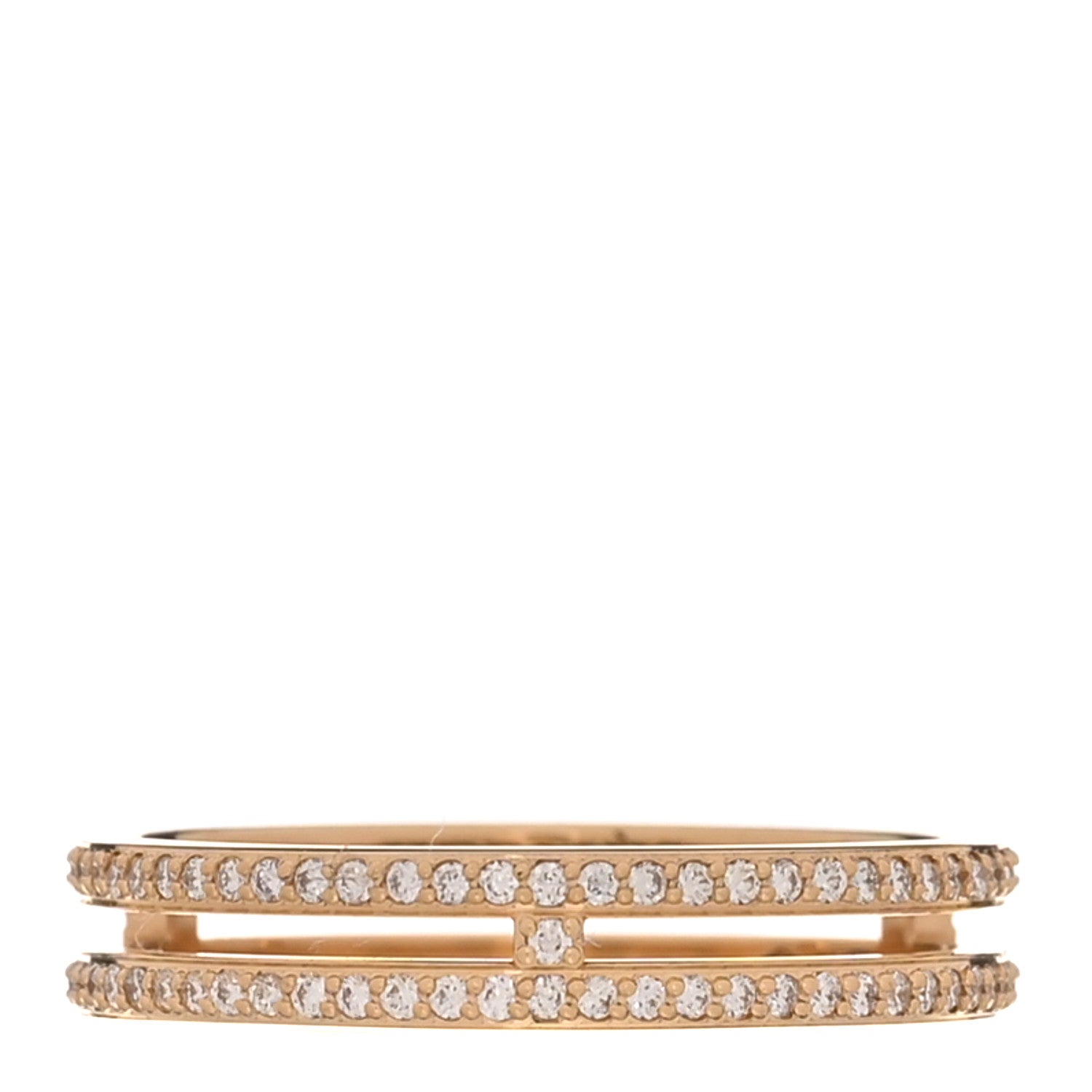 18K Rose Gold Diamond Ariane Wedding Band Ring 52 6