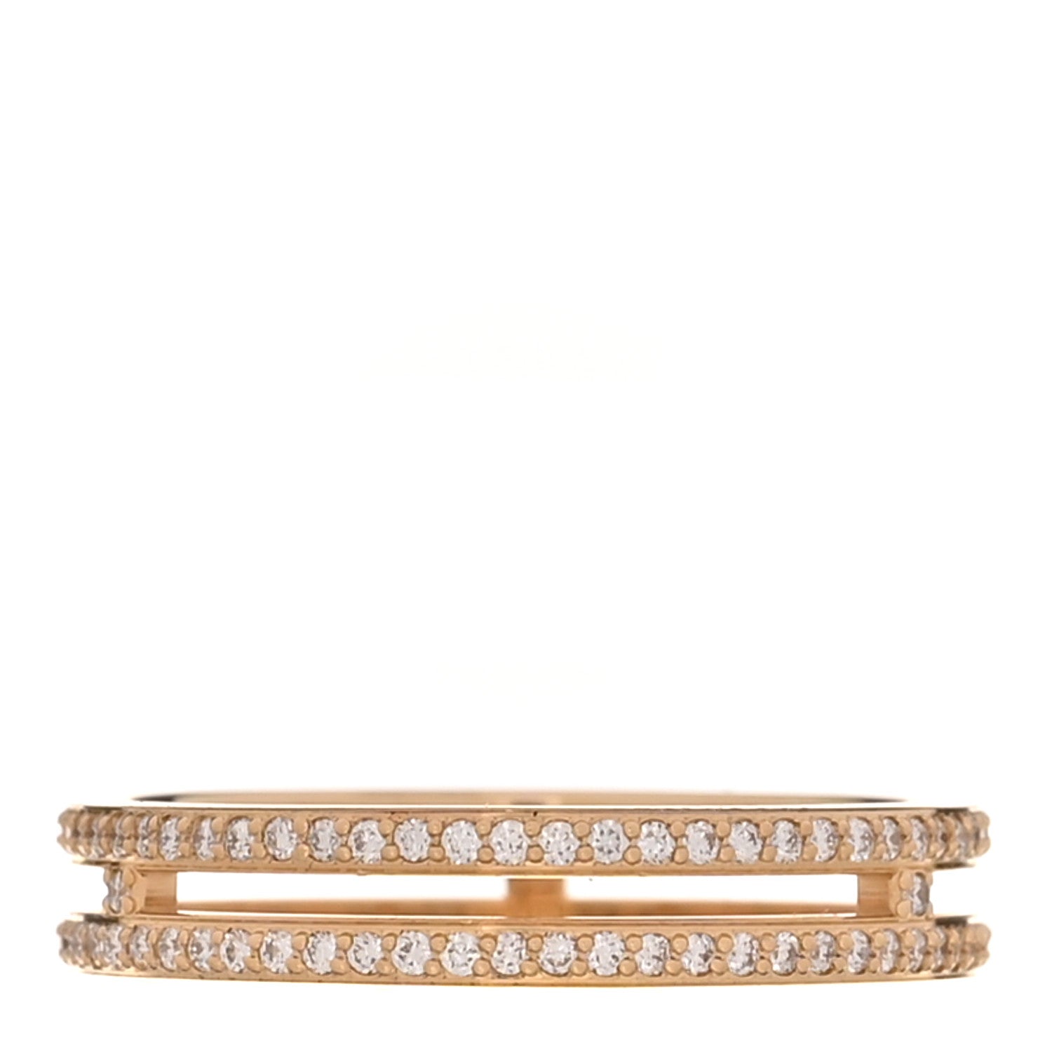 18K Rose Gold Diamond Ariane Wedding Band Ring 52 6 — view 3