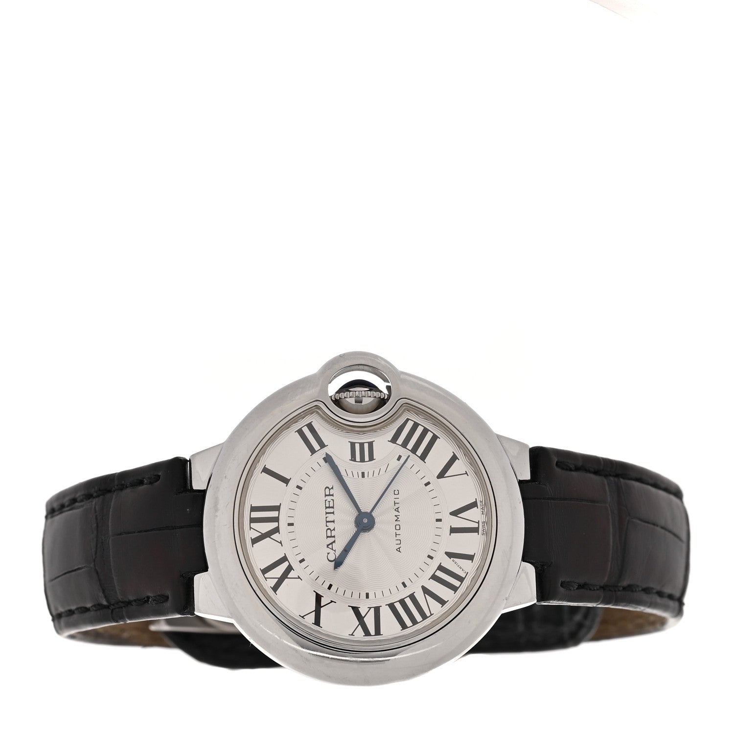 Stainless Steel Alligator 33mm Ballon Bleu De Cartier Automatic Watch — view 2