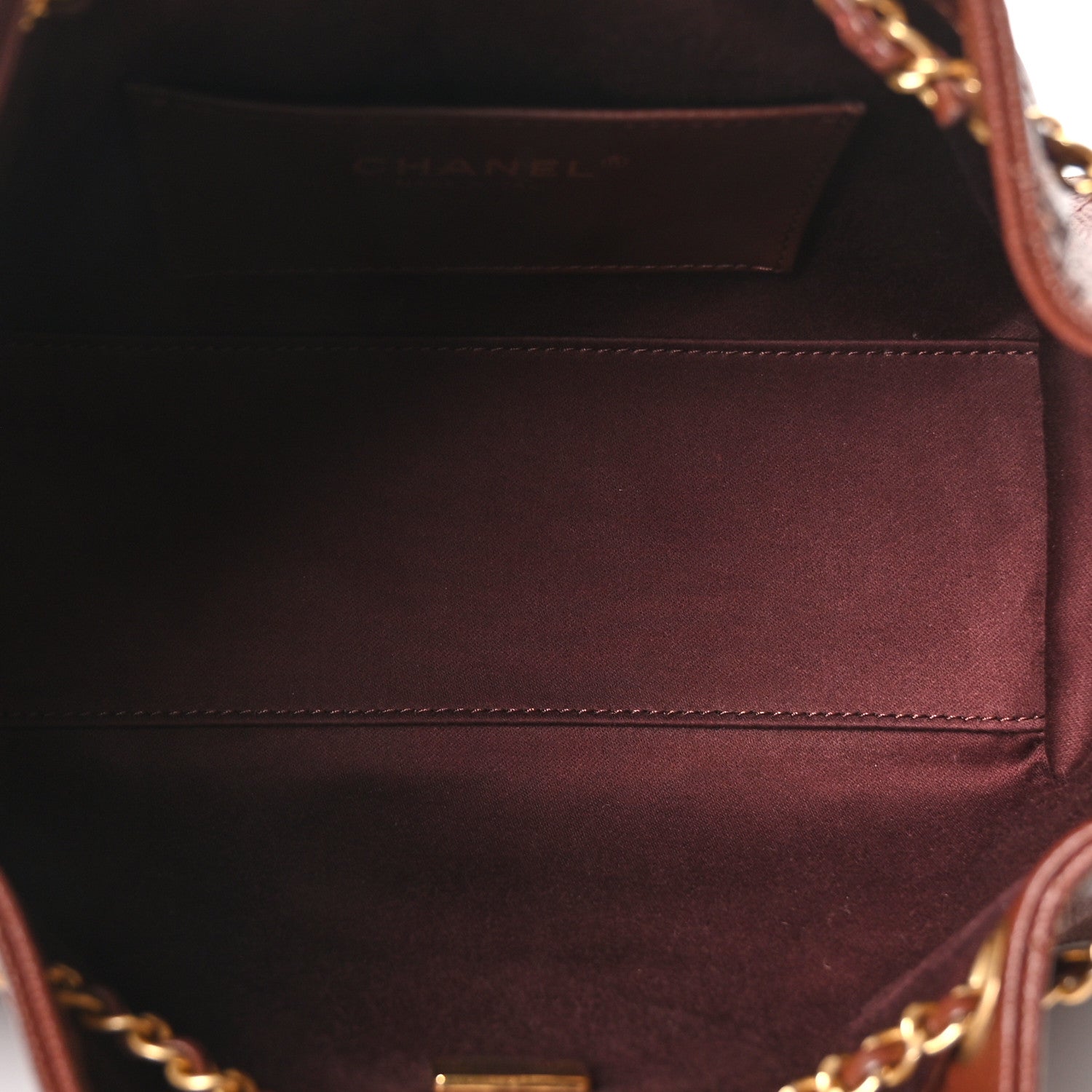 Caviar Quilted Mini Chanel 25 Handbag Brown — view 5