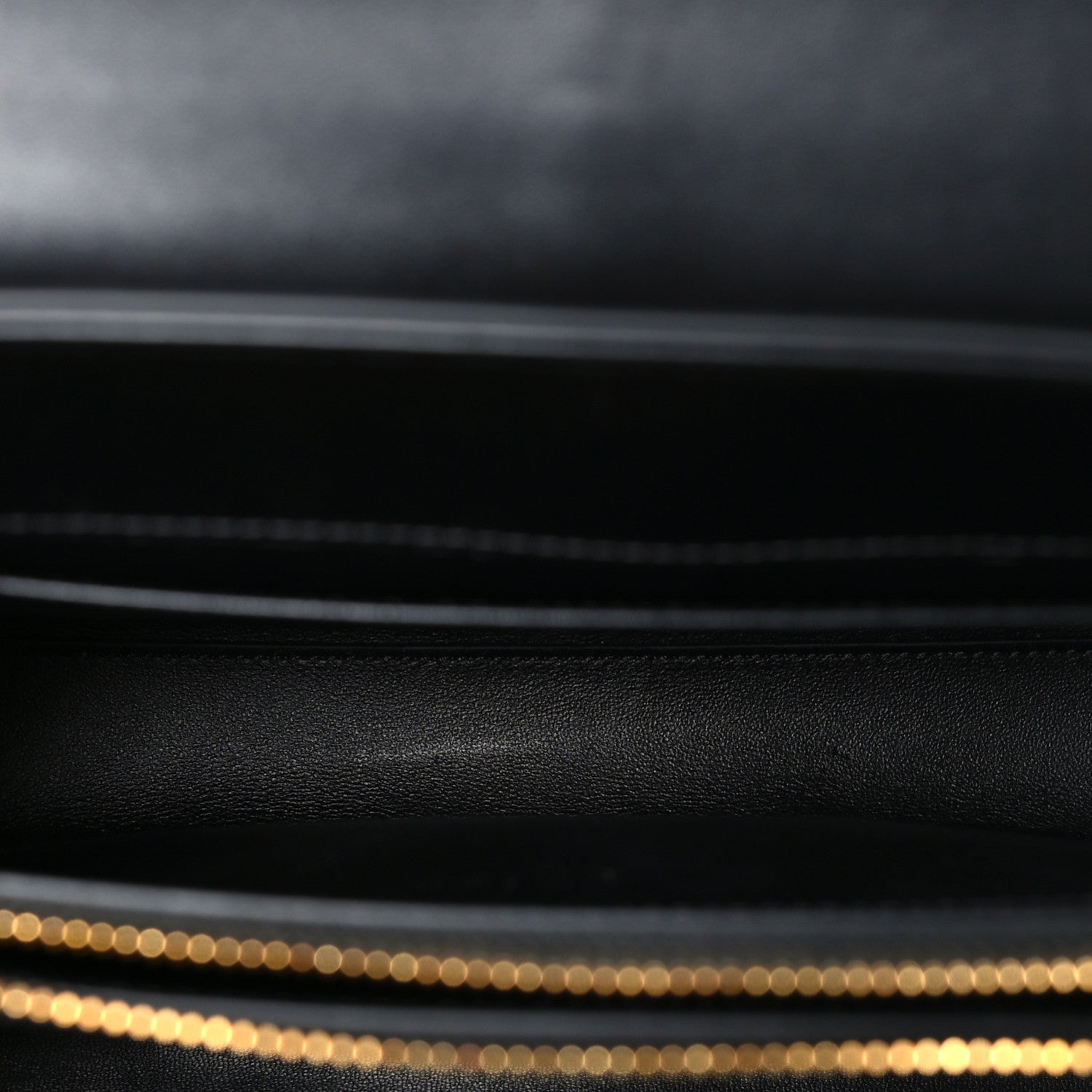 Satinated Calfskin Small 16 Top Handle Bag Black — view 5