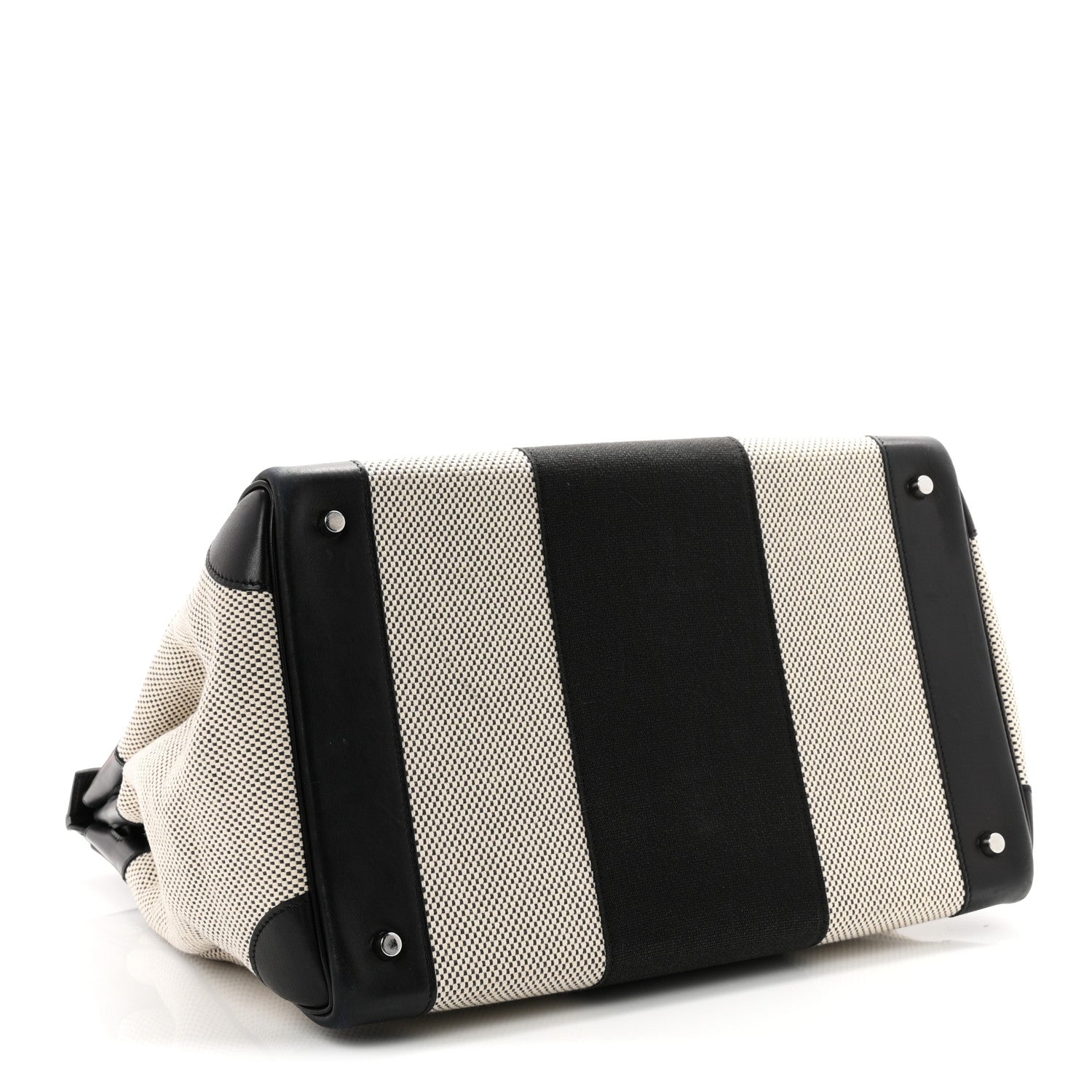 Hunter Criss Viking Evergrain Flag HAC Birkin 40 Ecru Black — view 4