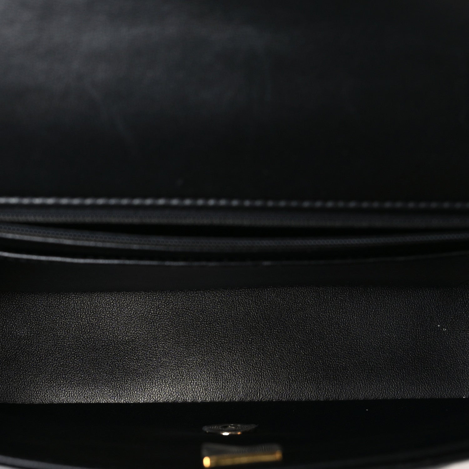 Lambskin Quilted Resin Graphic Frame Flap Bag Black White — view 5