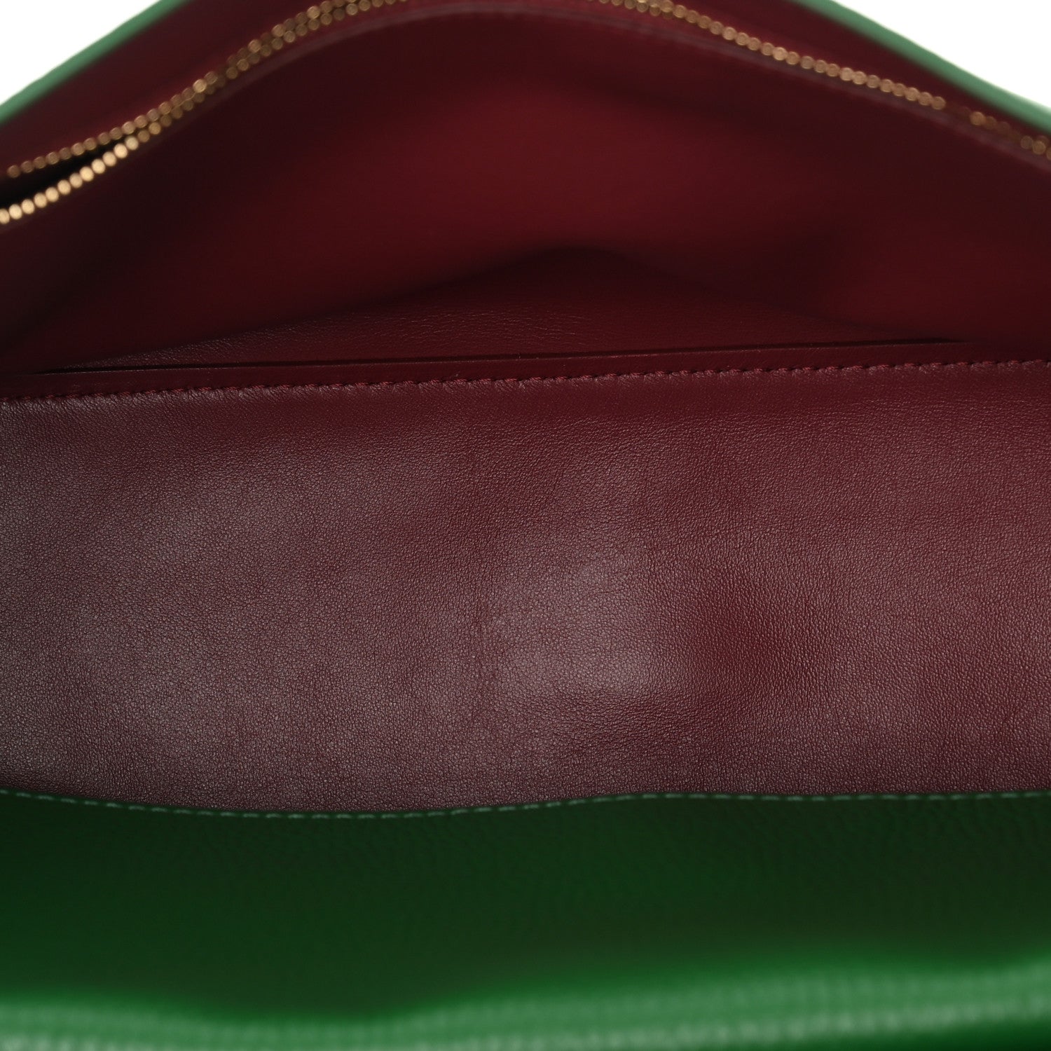Grained Calfskin Small Souplissimo Maxi Flap Green — view 5