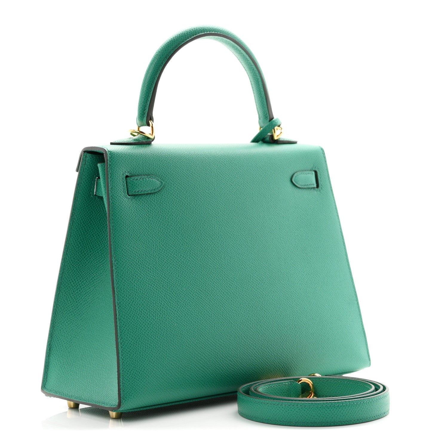 Epsom Kelly Sellier 25 Vert Jade — view 3