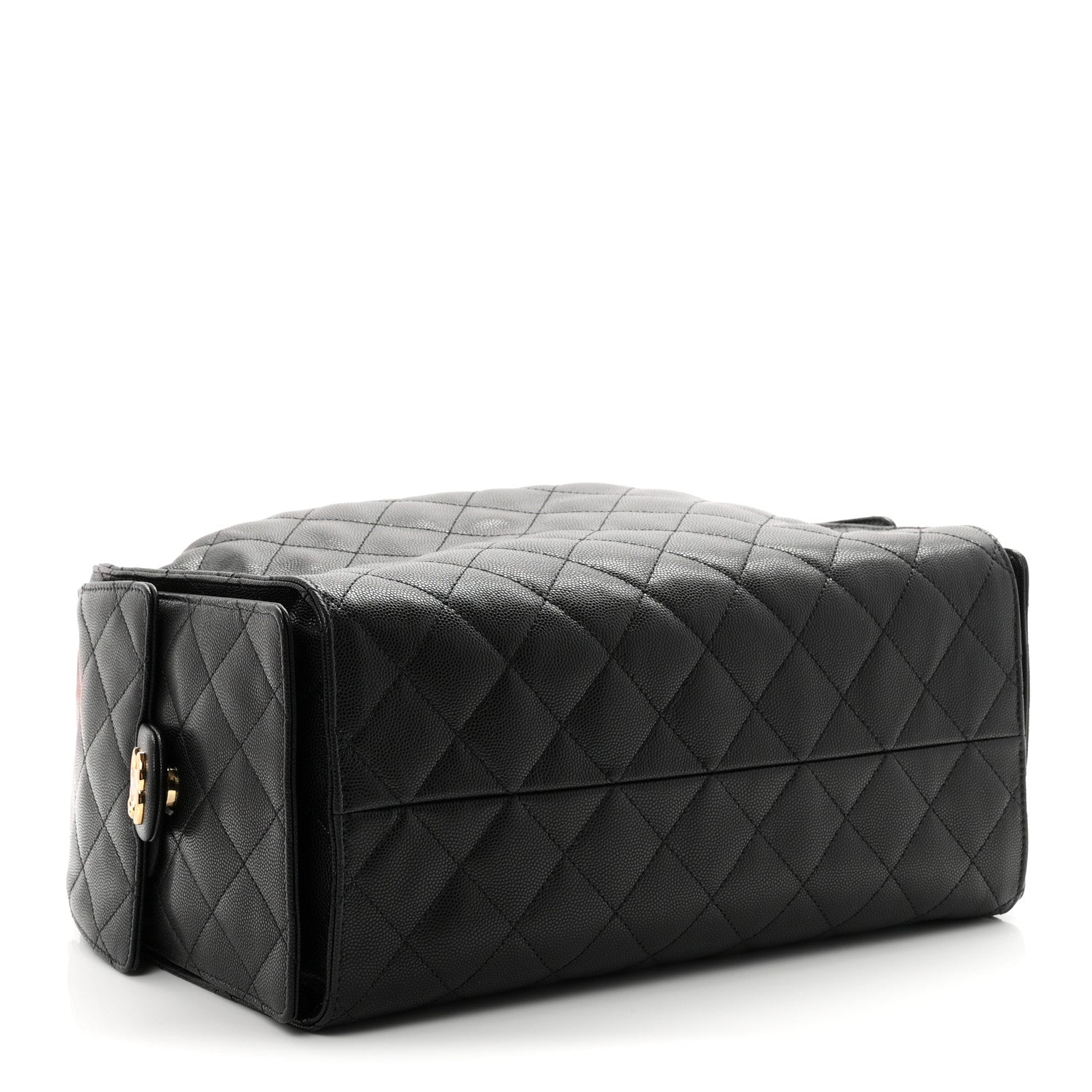 Caviar Quilted Medium Chanel 25 Handbag Black — view 5