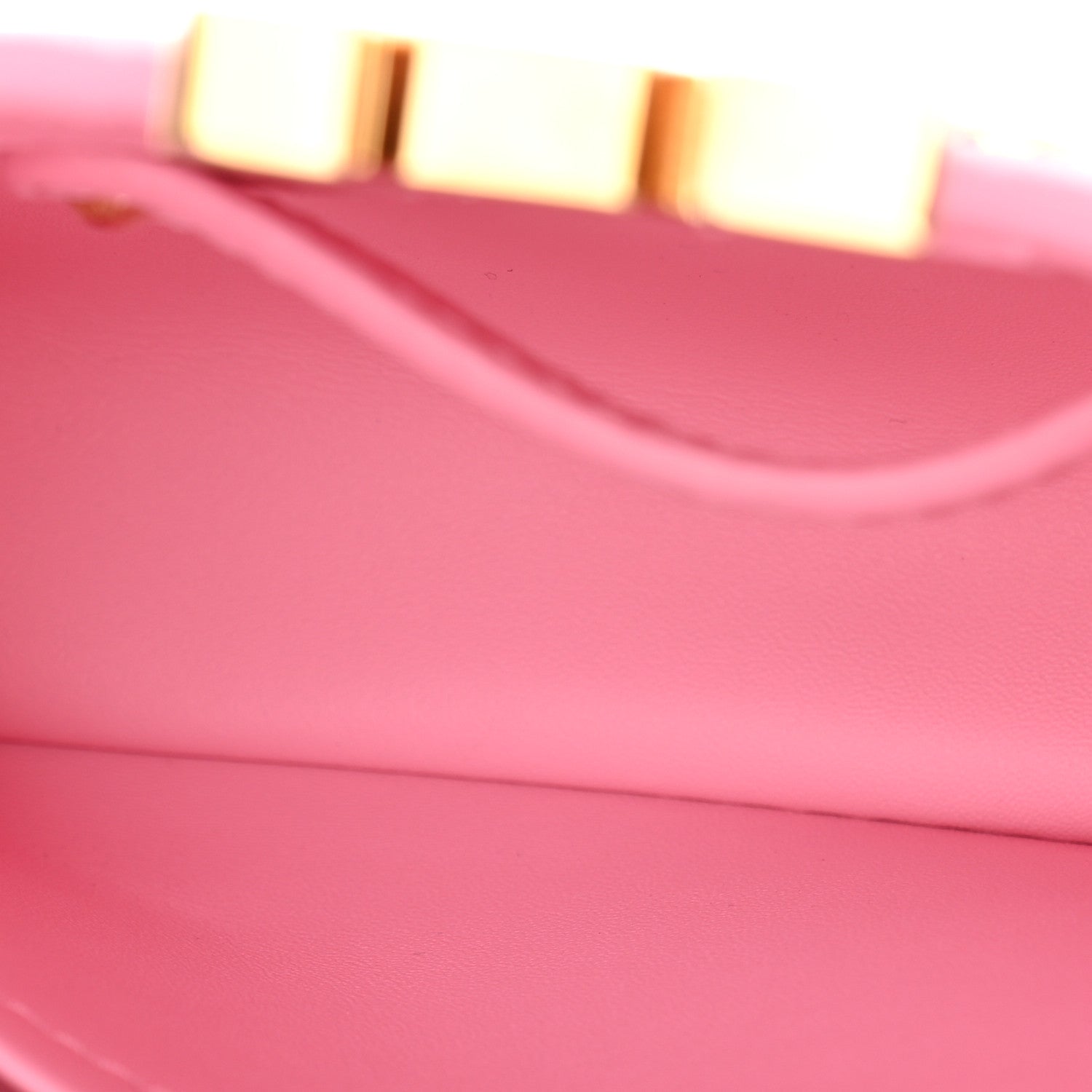 Taurillon Embellished Flower Handle Capucines Mini Marshmallow Pink — view 5
