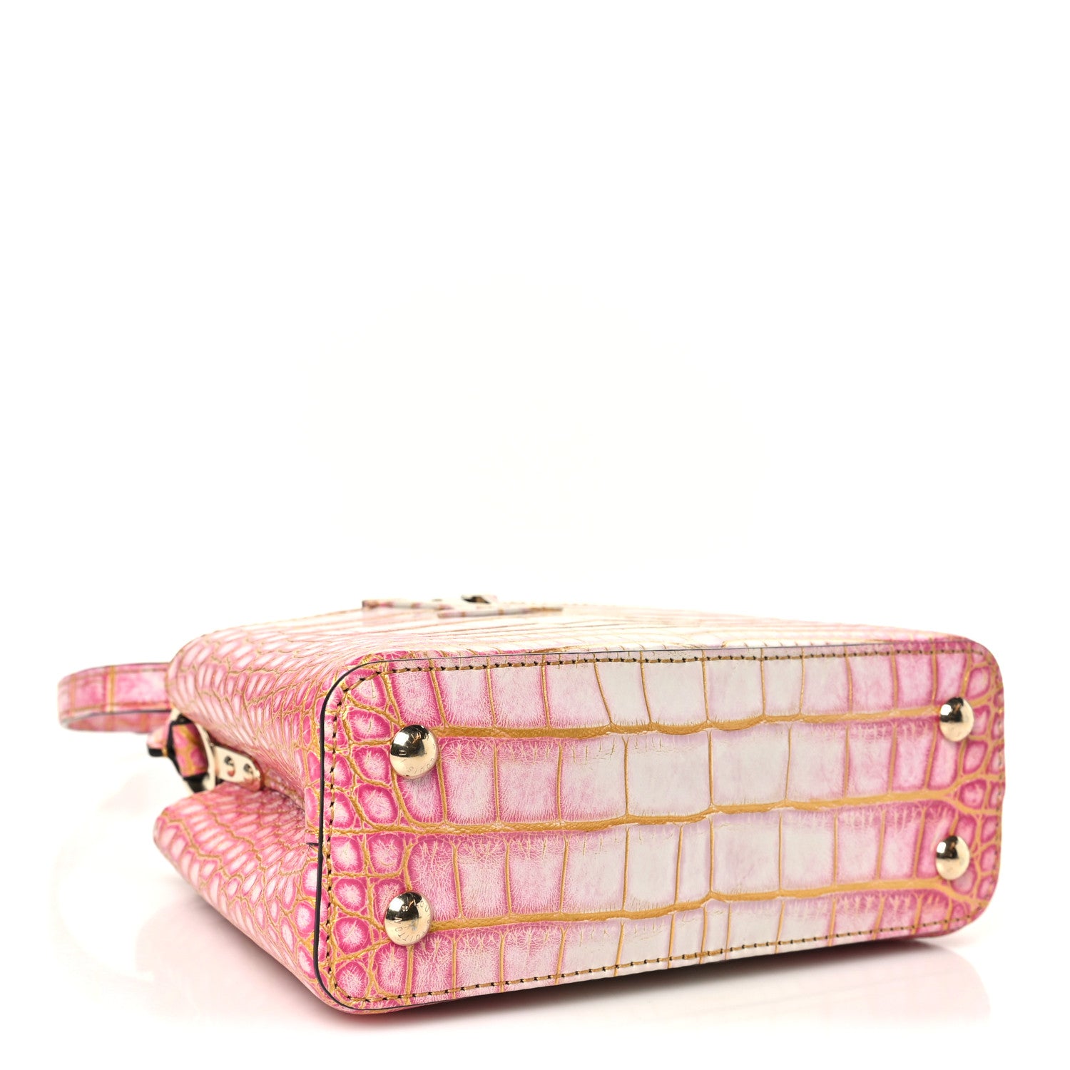 Crocodile Mini Capucines Sahara Rose — view 4