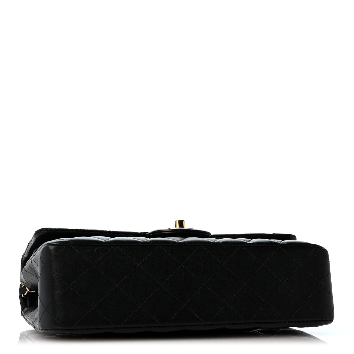 Lambskin Quilted Medium Double Flap Black — view 4