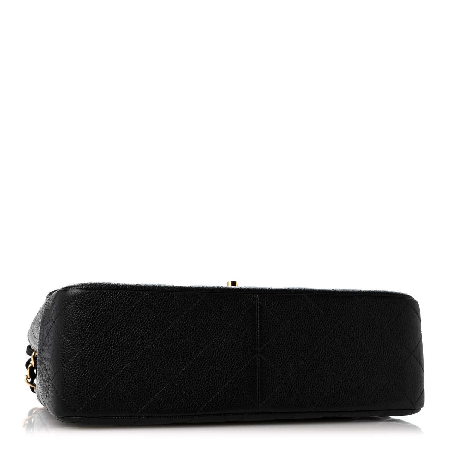 Caviar Quilted Jumbo Double Flap Black — view 3