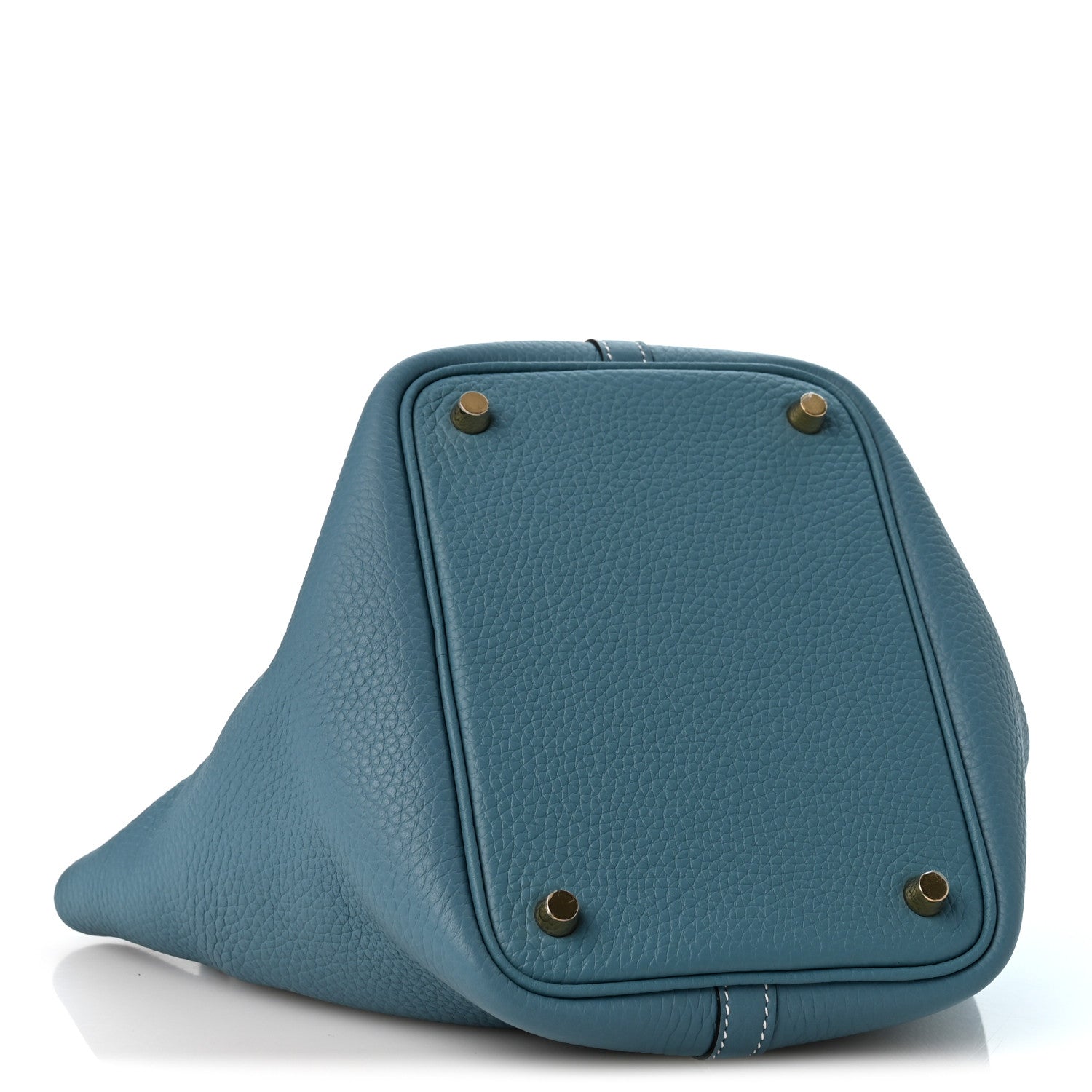 Taurillon Clemence Picotin Lock 18 PM New Blue Jean — view 4