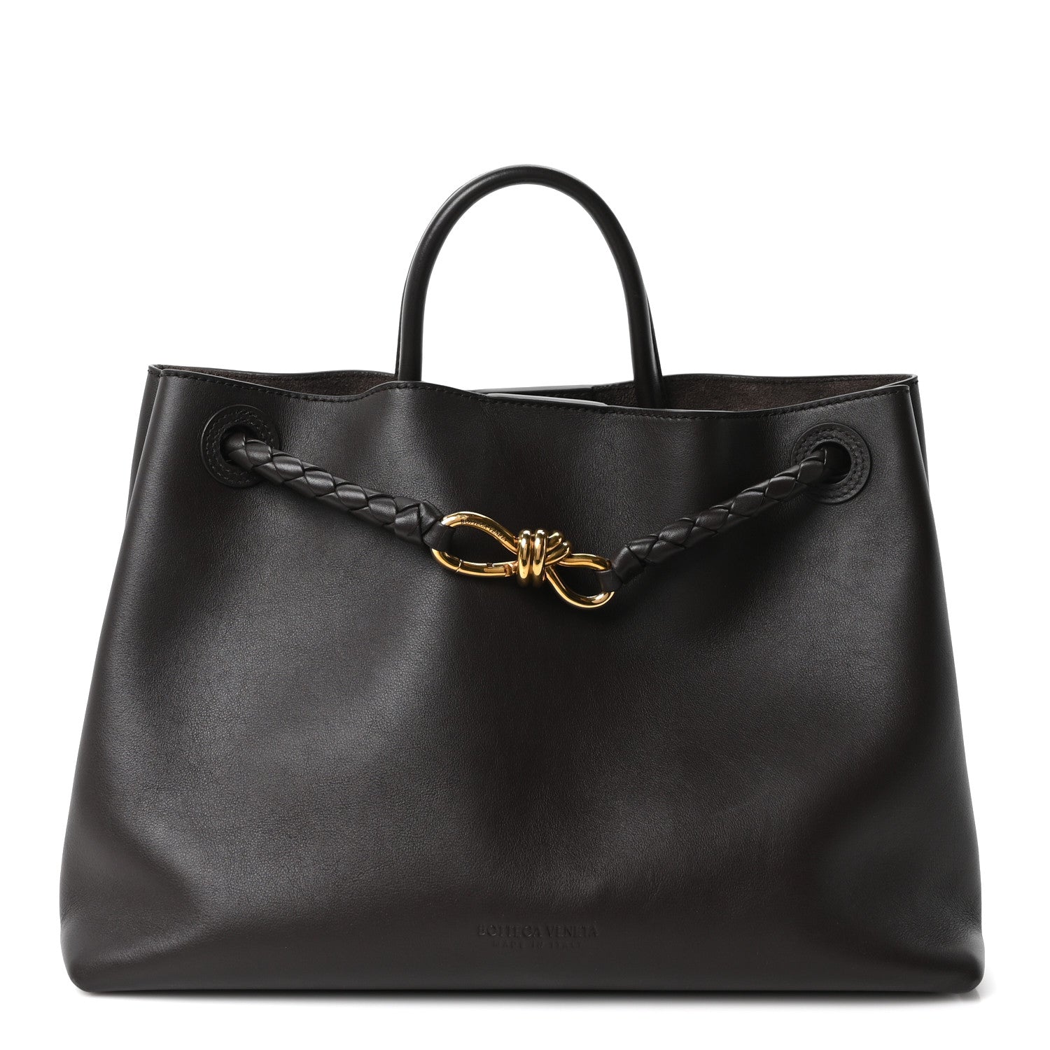 Silky Calfskin Medium Andiamo Shoulder Bag Fondant
