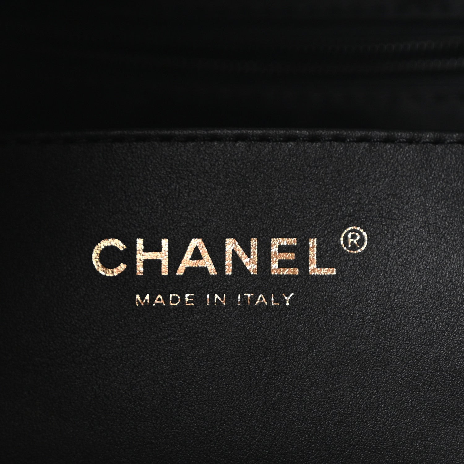 Shiny Lambskin Quilted Shopping Bag Black — view 5