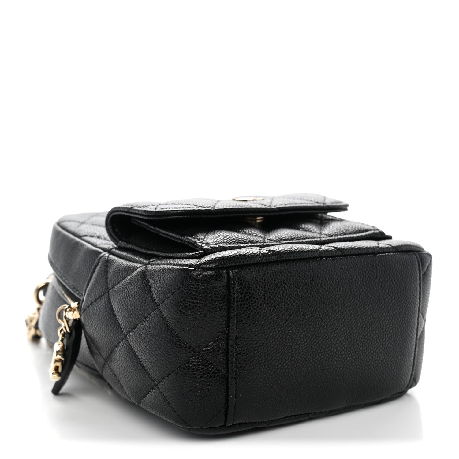 Caviar Quilted CC Mini Classic Backpack Black — view 3