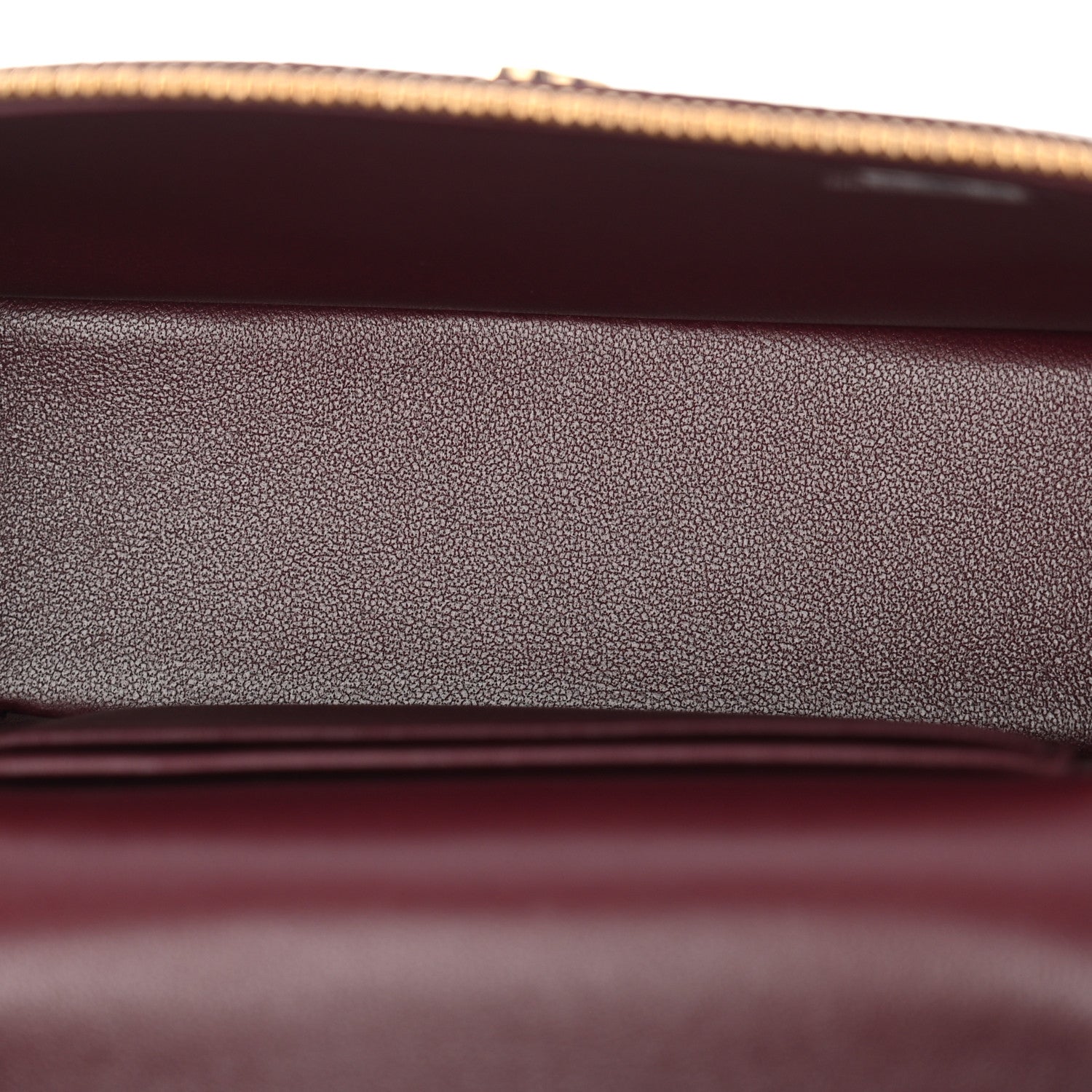 Calfskin Crocodile Embossed Crococo Exoticoco Vanity With Chain Dark Burgundy — view 5