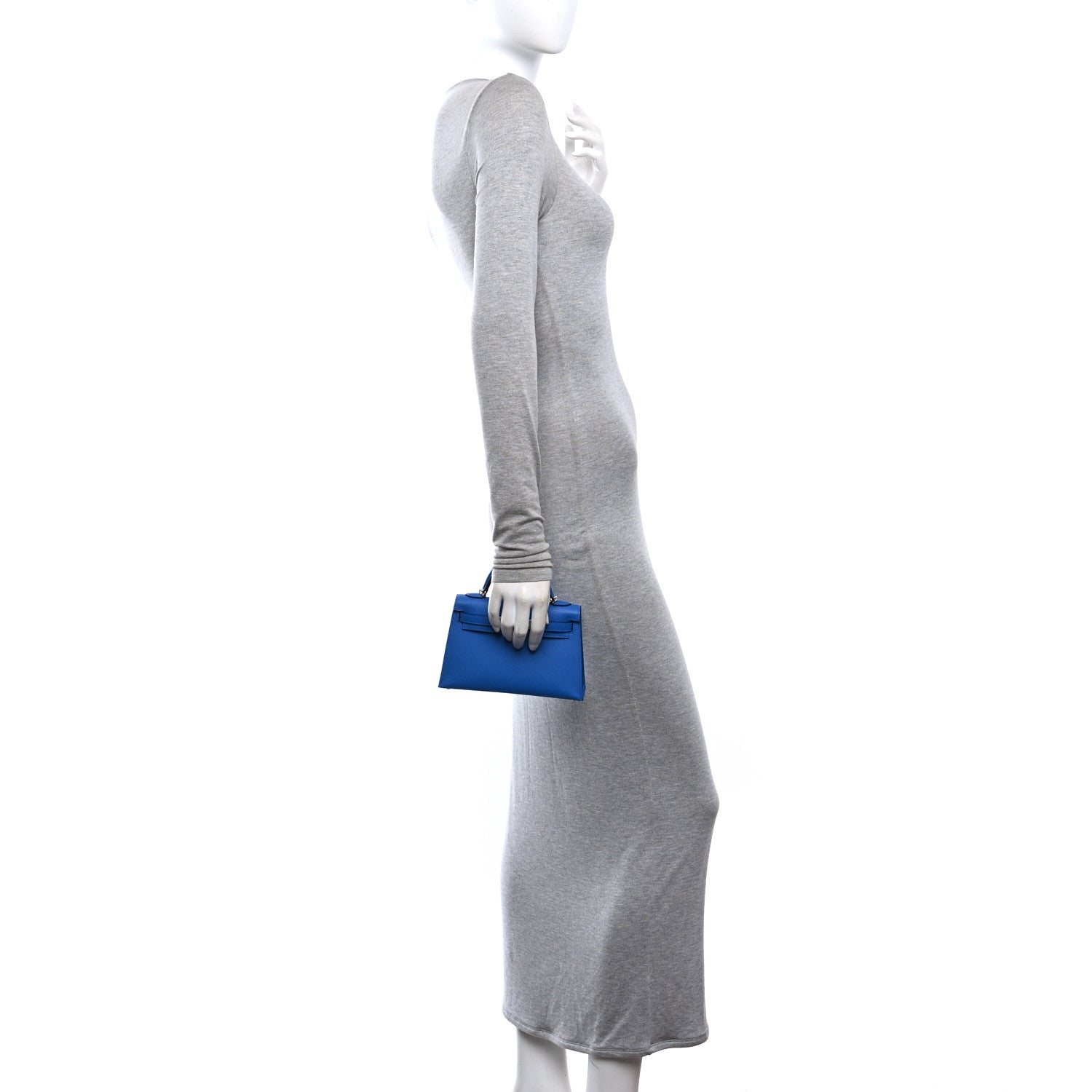 Epsom Mini Kelly Sellier 20 Bleu Zellige — view 2