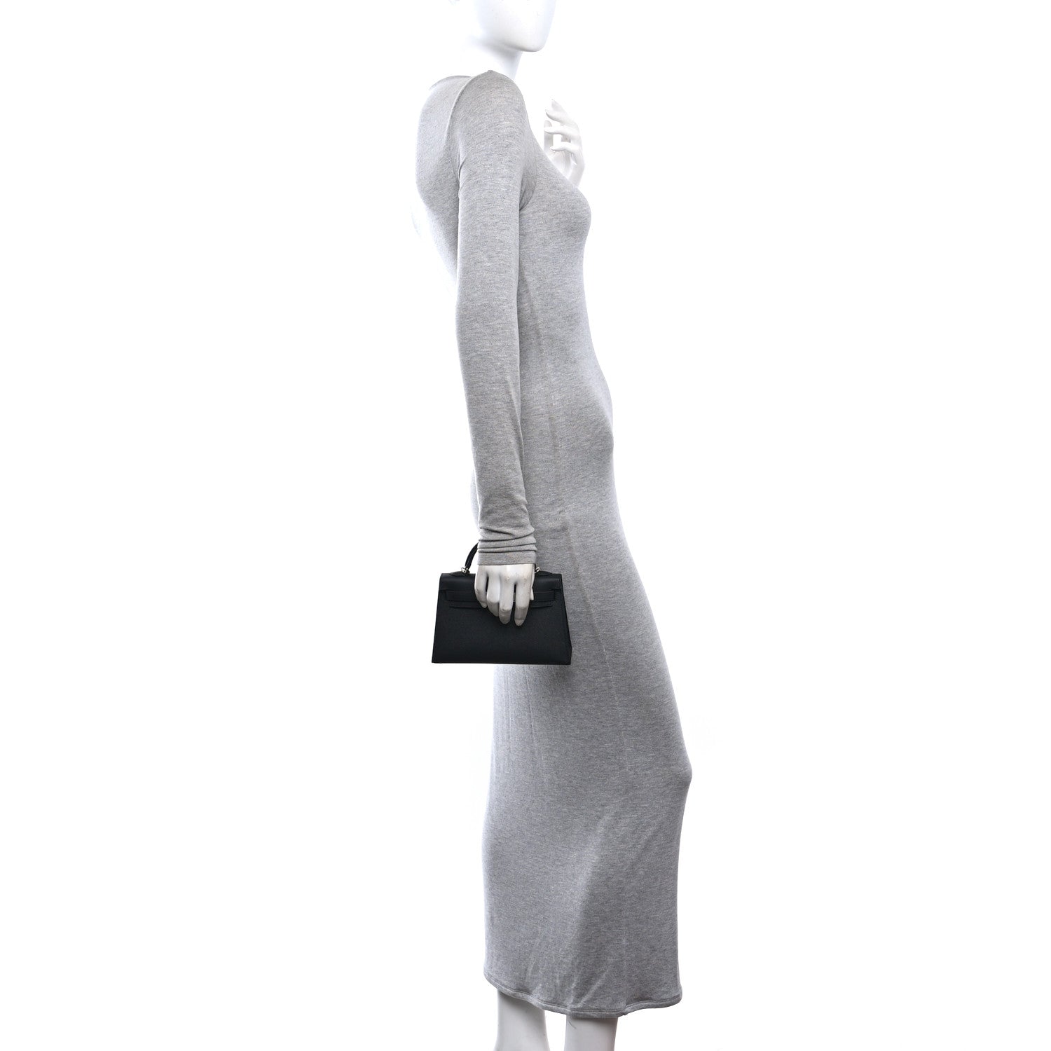 Epsom Mini Kelly Sellier 20 Black — view 2