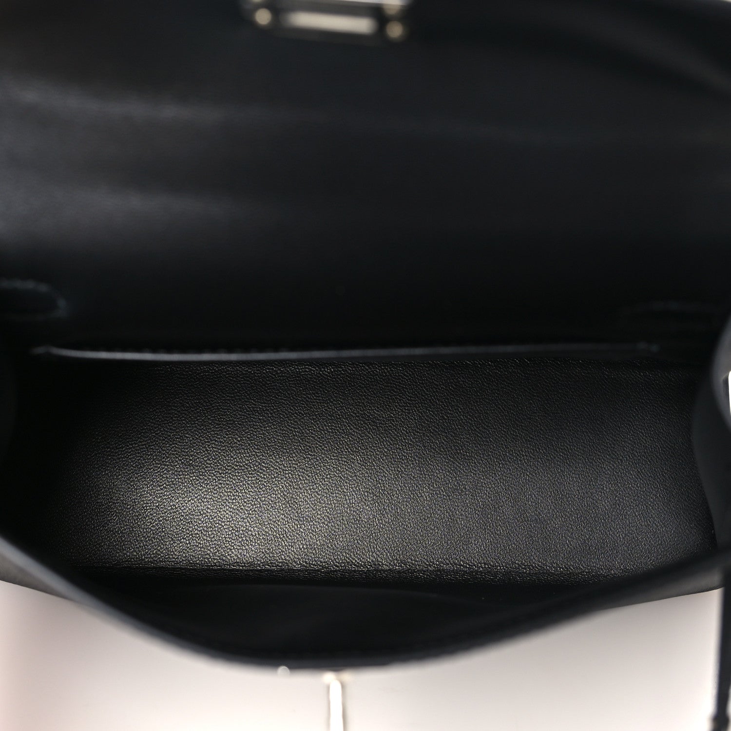 Epsom Mini Kelly Sellier 20 Black — view 5