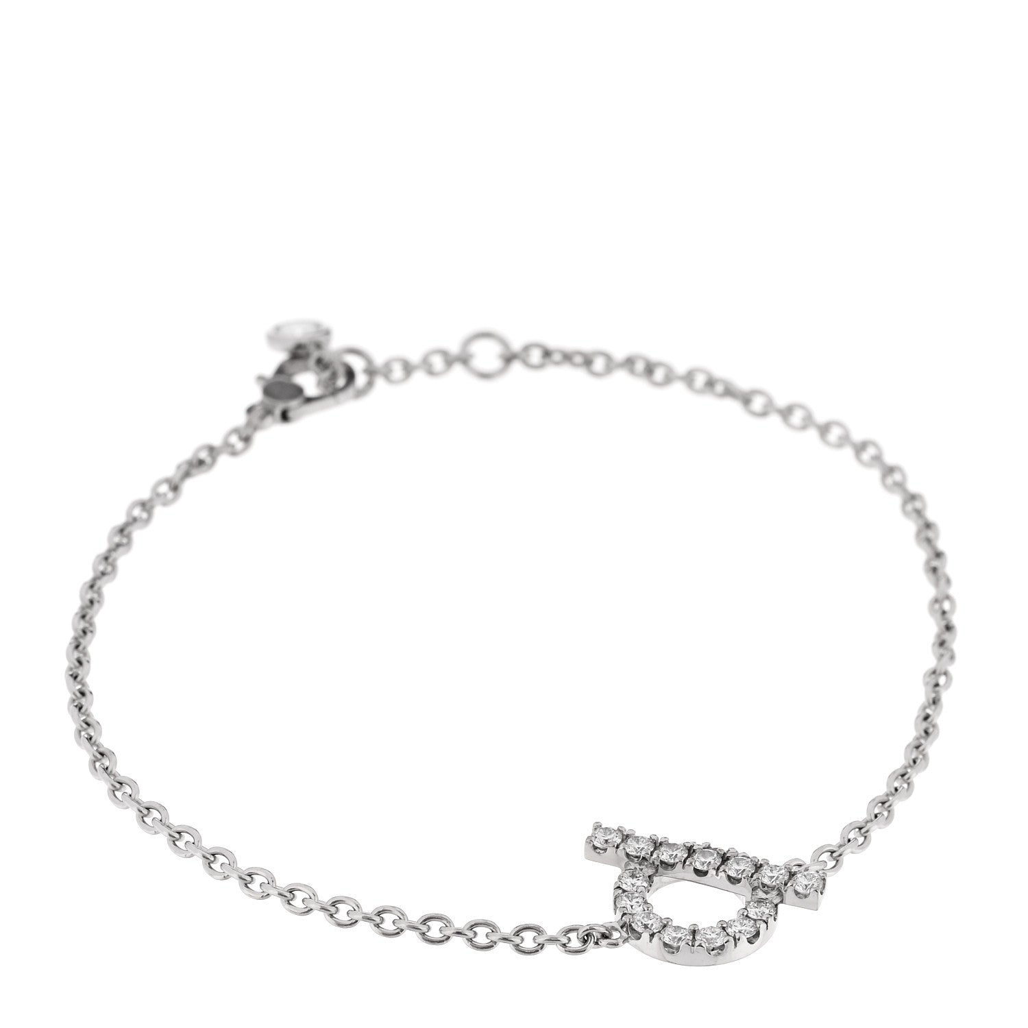 18K White Gold Diamond Finesse Bracelet LG