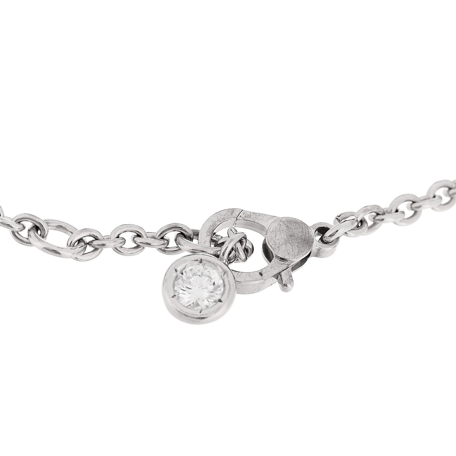 18K White Gold Diamond Finesse Bracelet LG — view 3
