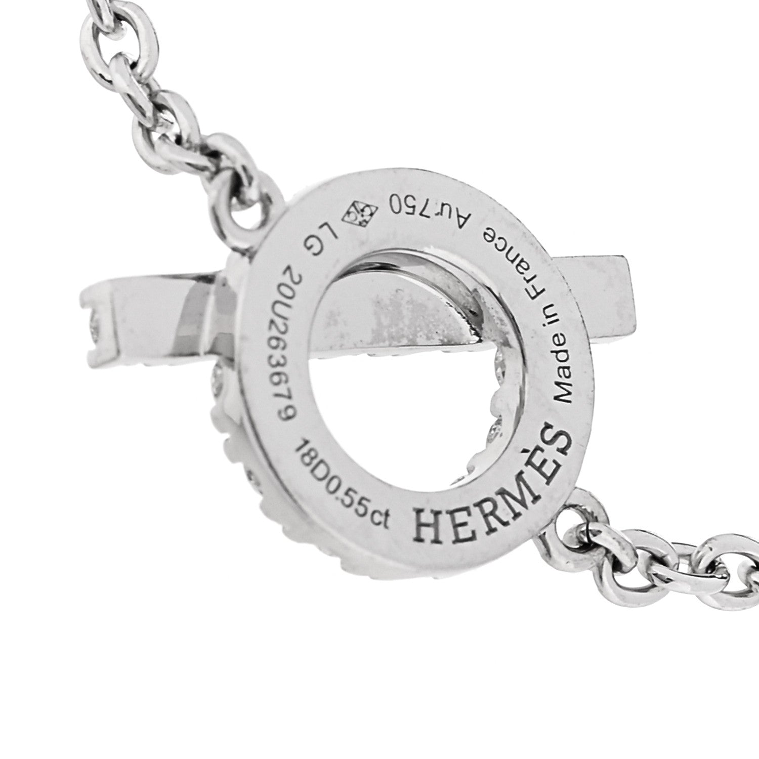 18K White Gold Diamond Finesse Bracelet LG — view 4