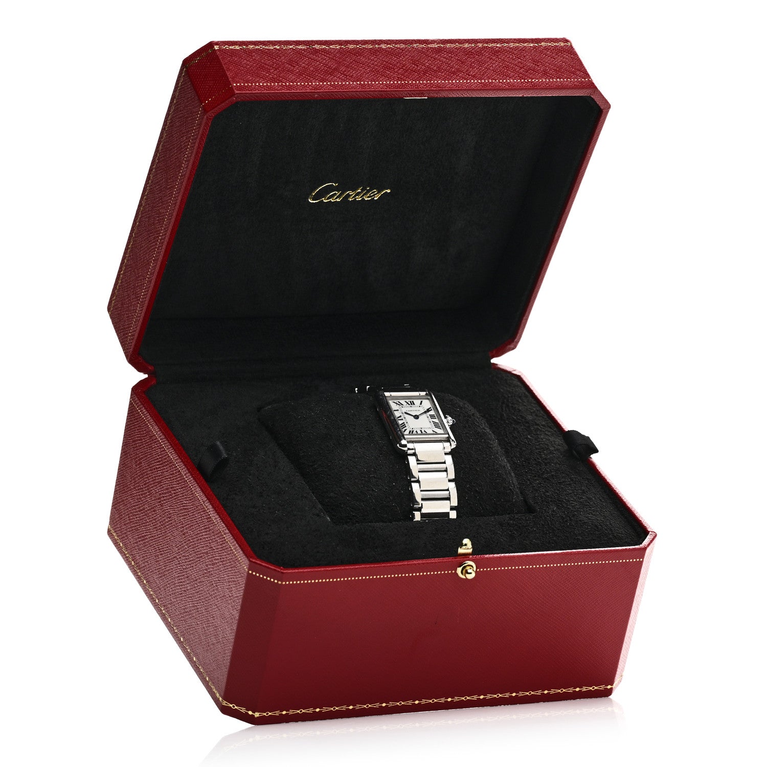 Stainless Steel 22mm Tank Must Quartz Watch — view 5