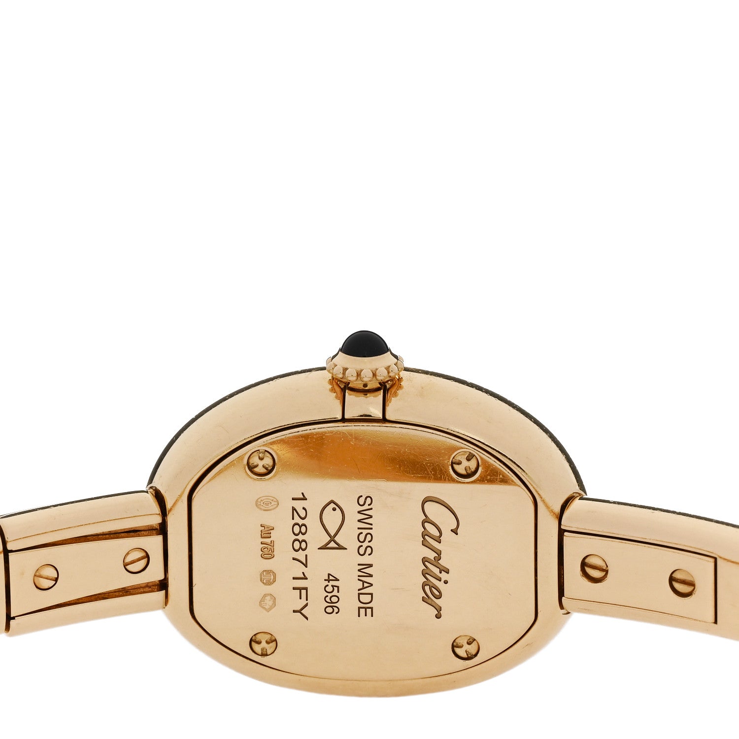 18K Yellow Gold 19mm Baignoire Quartz Watch — view 4
