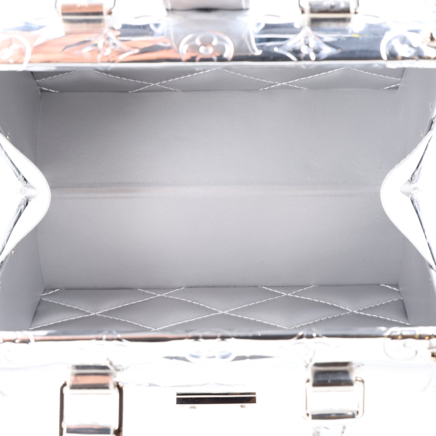 Monogram Miroir Speedy Trunk 20 Silver — view 5