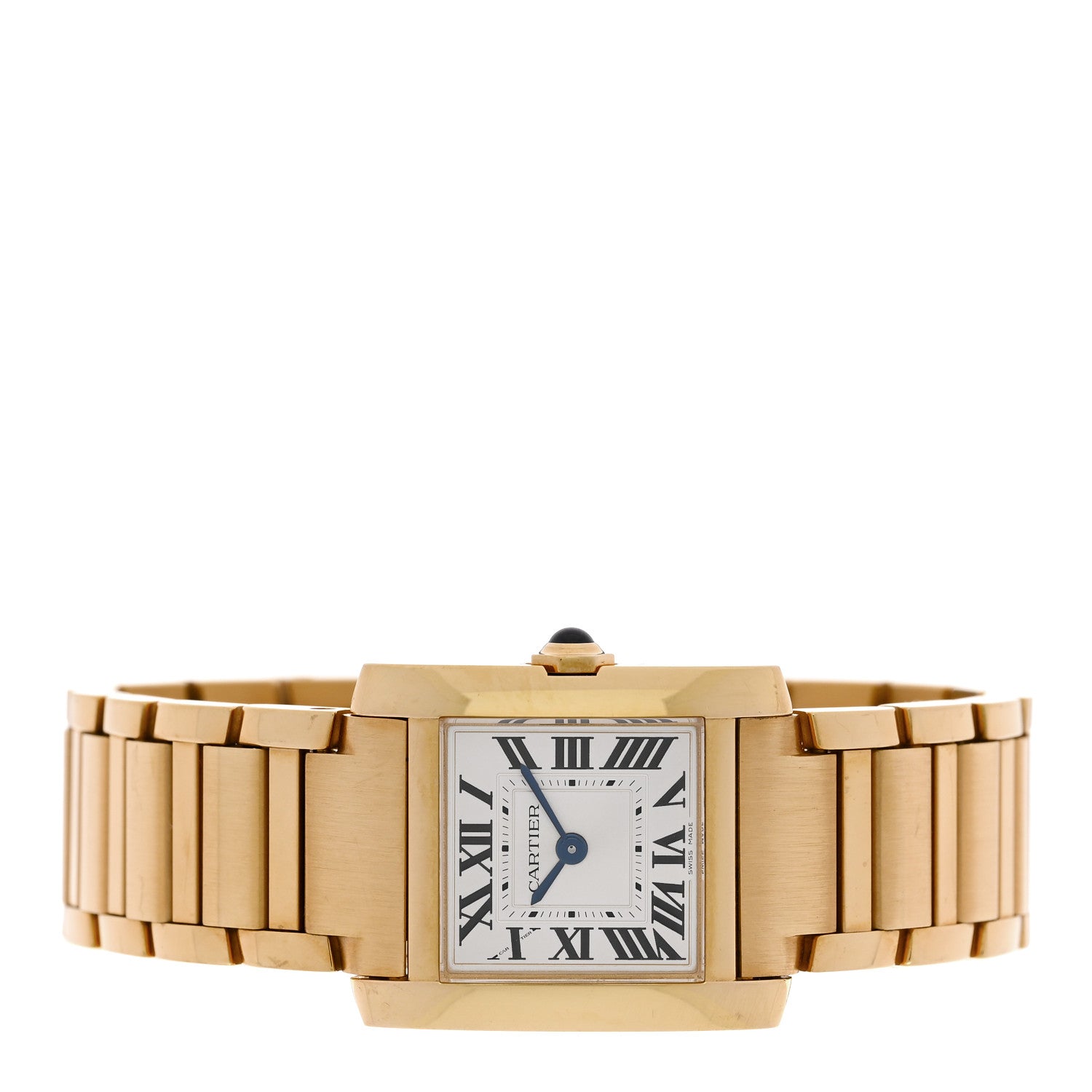 18K Yellow Gold 21mm Tank Francaise Quartz Watch — view 2