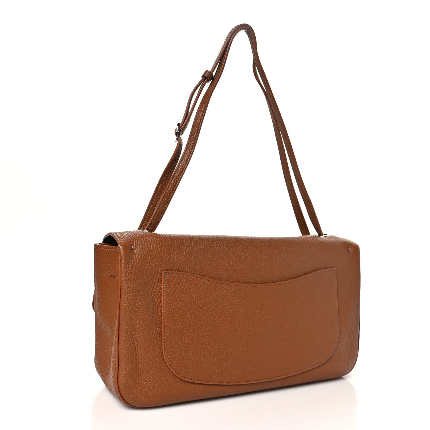 Grained Calfskin Small Souplissimo Maxi Flap Camel — view 2