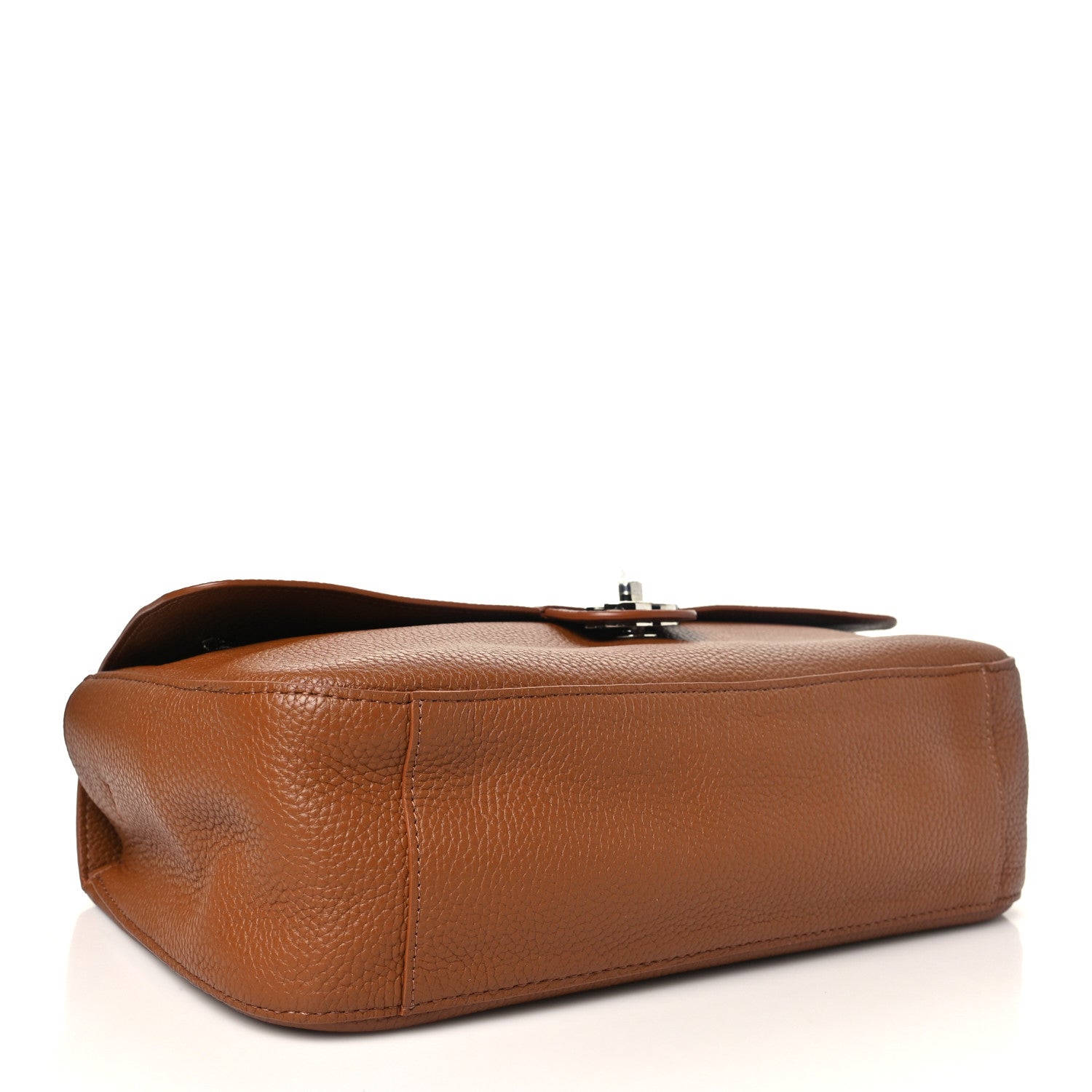 Grained Calfskin Small Souplissimo Maxi Flap Camel — view 3