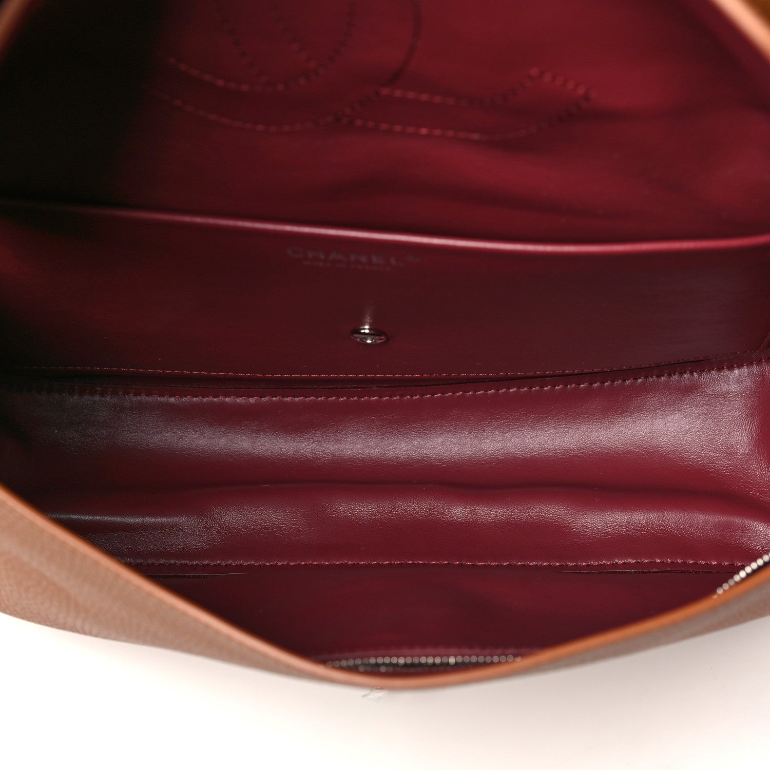 Grained Calfskin Small Souplissimo Maxi Flap Camel — view 4
