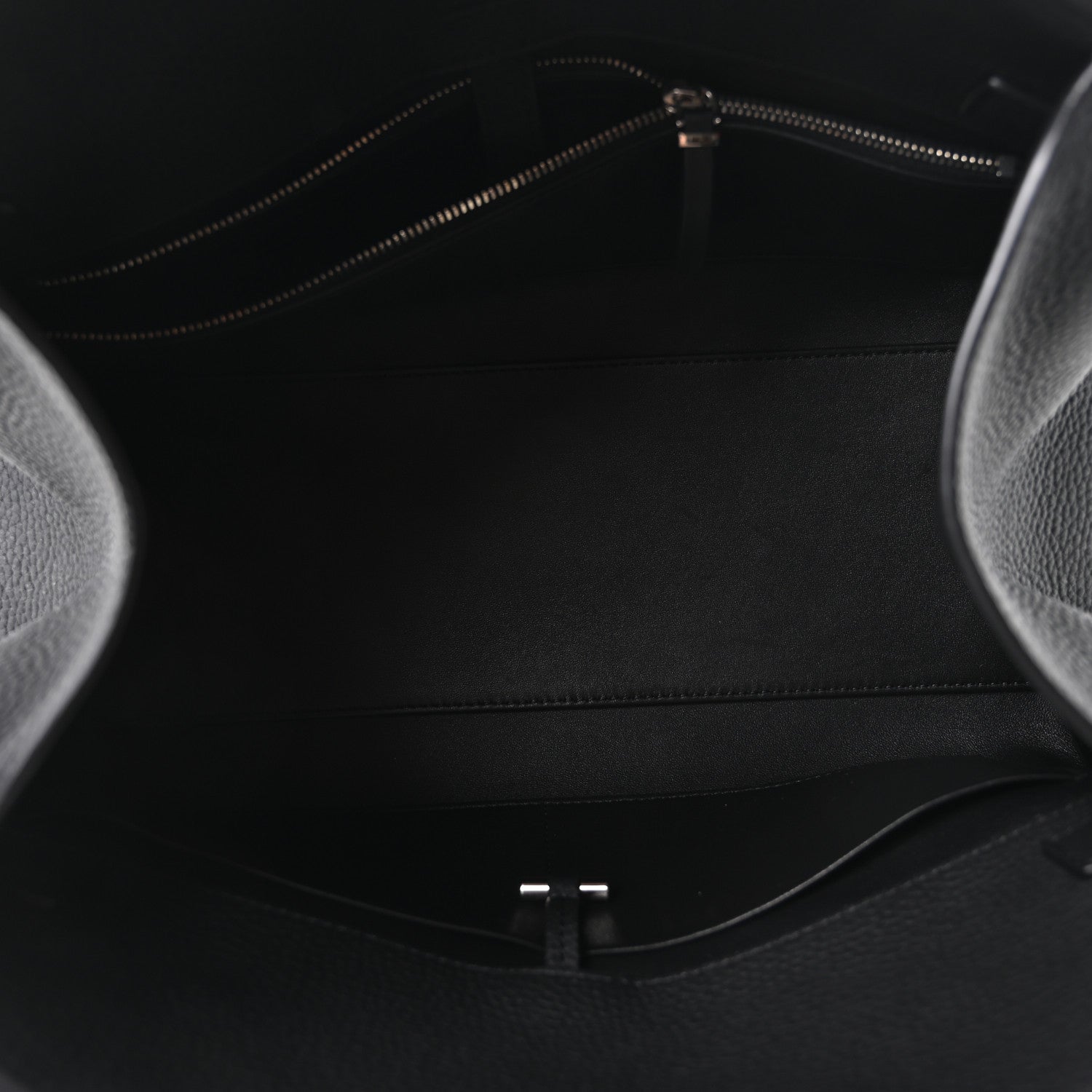 Matte Grained Calfskin Margaux Shoulder 12 Black — view 5