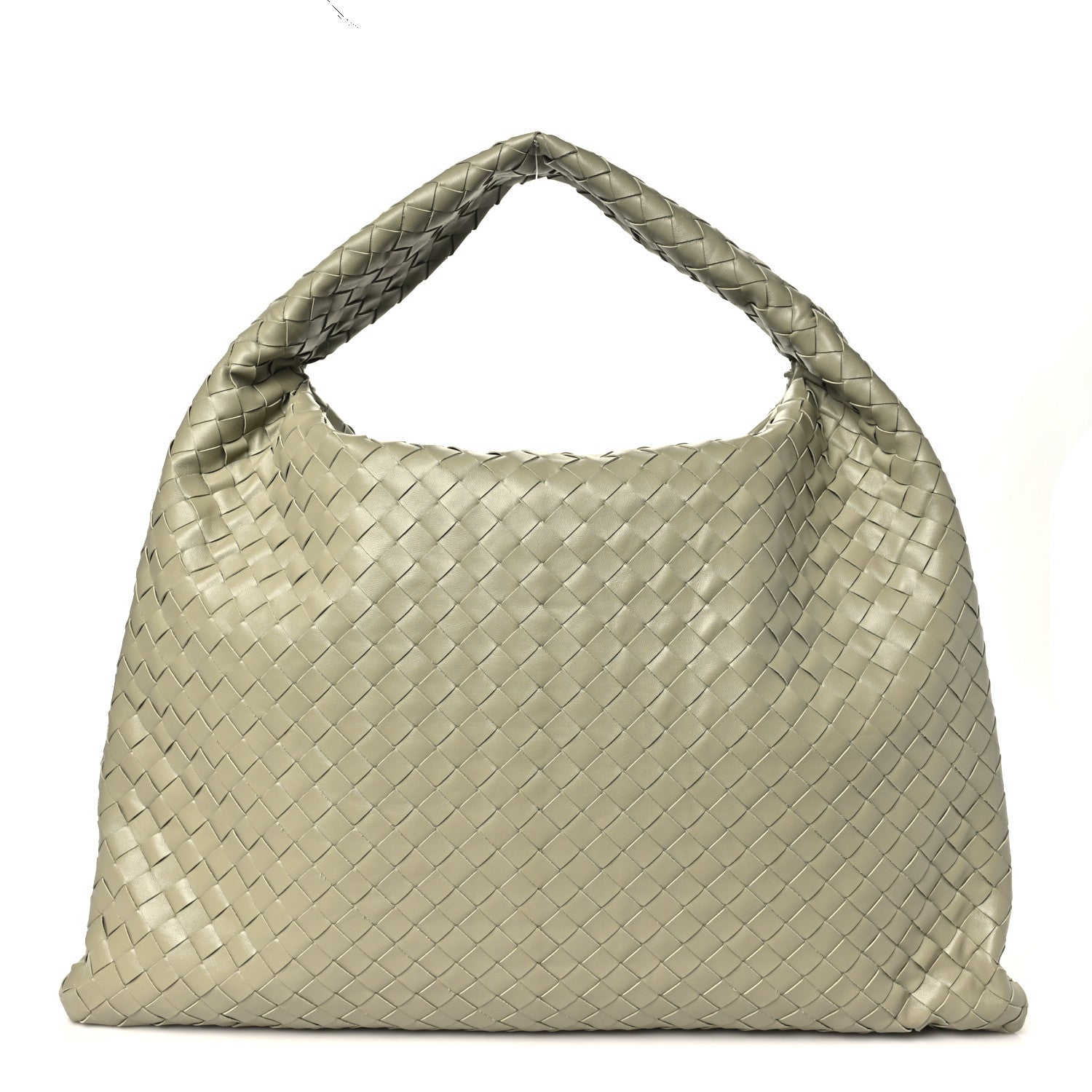 Calfskin Intrecciato Large Hop Travertine