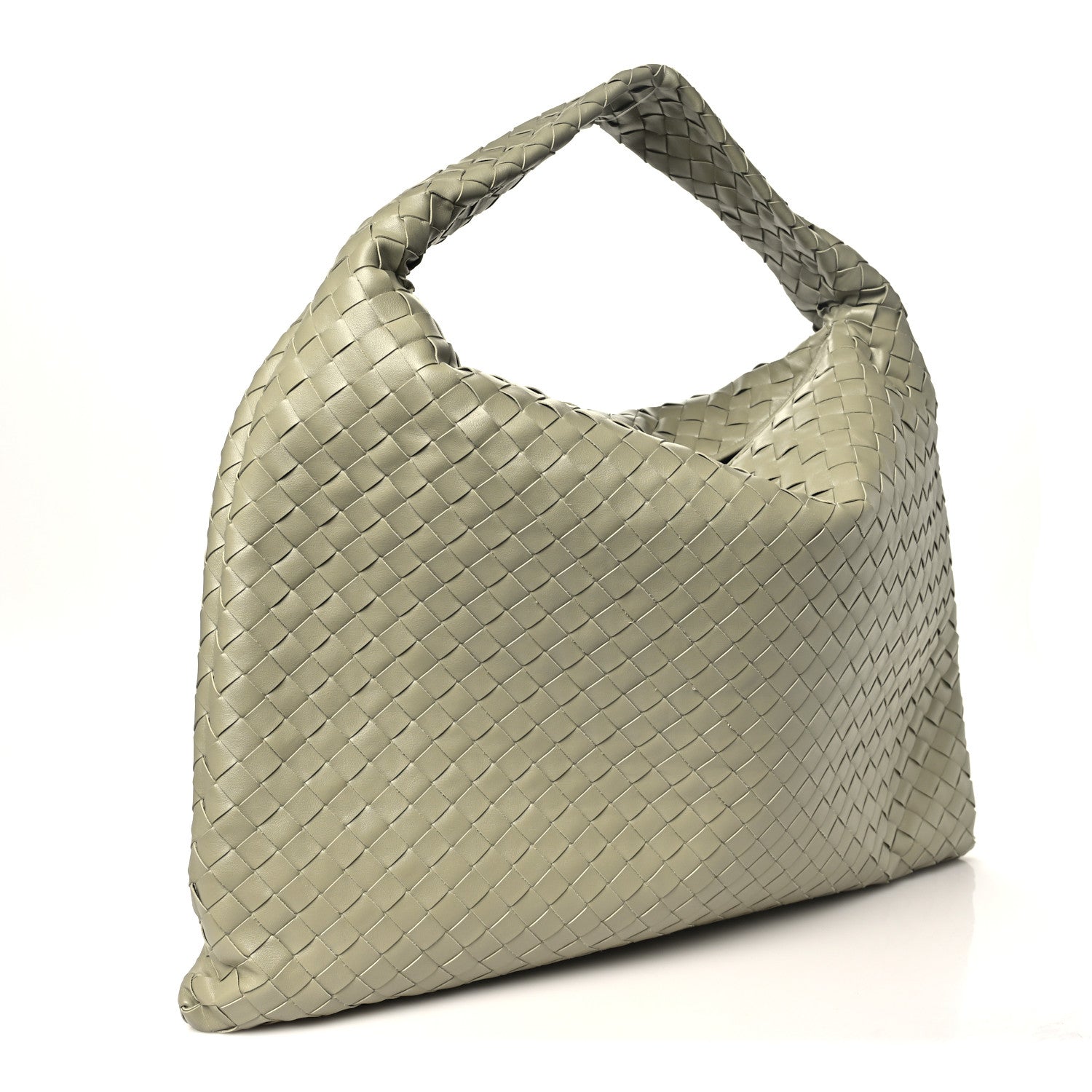 Calfskin Intrecciato Large Hop Travertine — view 3