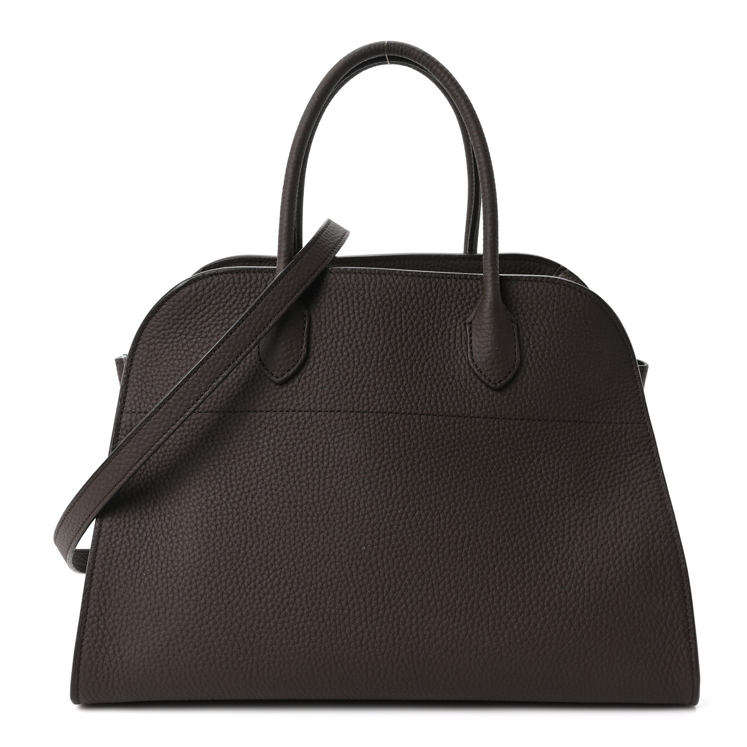 Matte Grained Calfskin Soft Margaux 12 Deep Brown