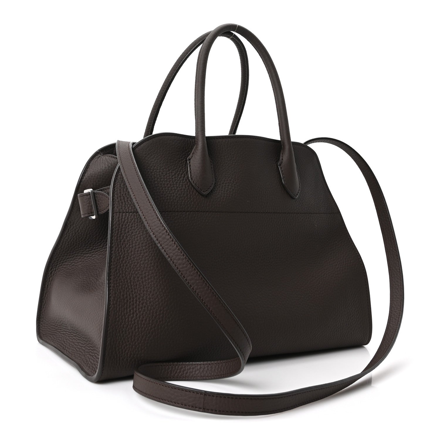 Matte Grained Calfskin Soft Margaux 12 Deep Brown — view 3