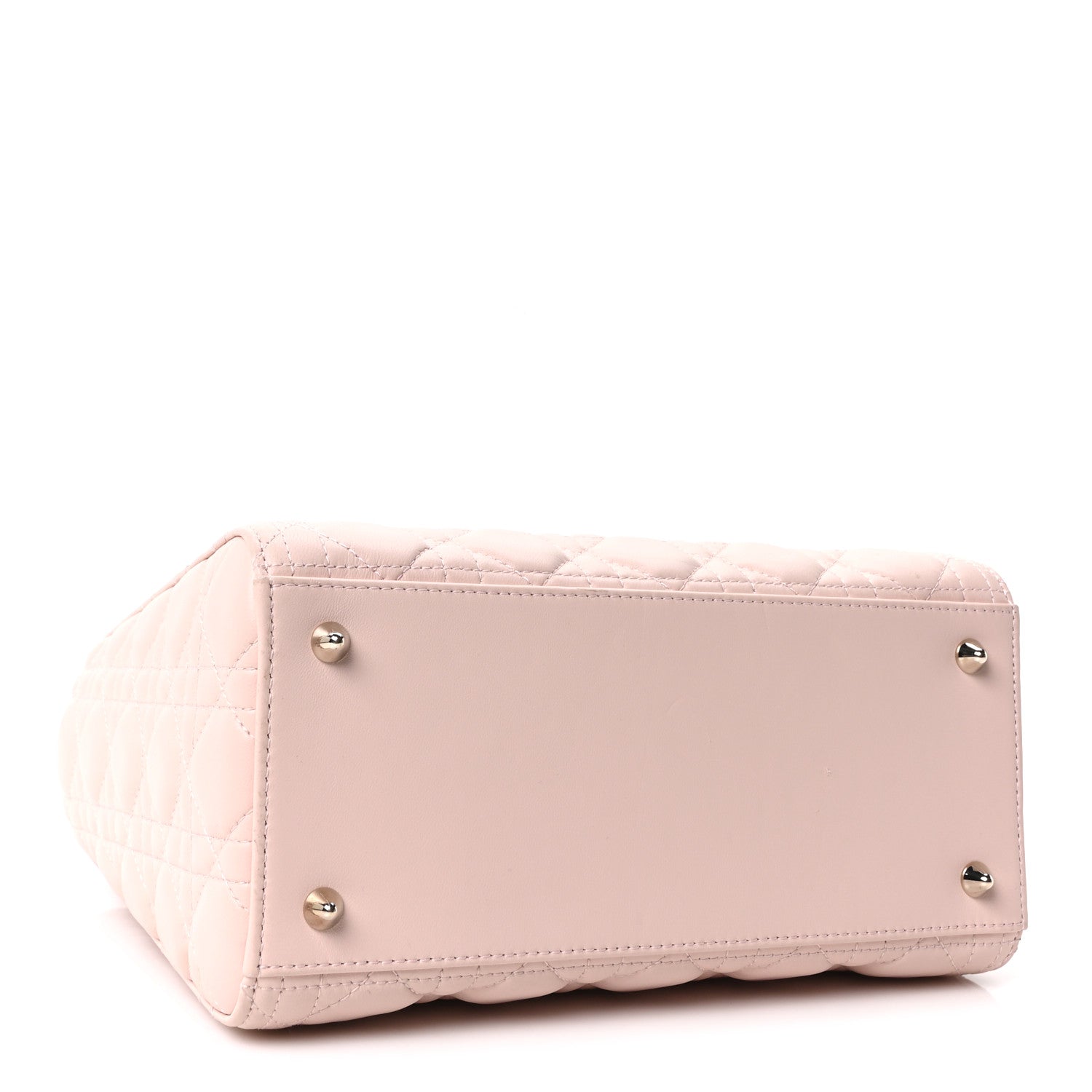 Lambskin Cannage Medium Lady Dior Light Pink — view 4