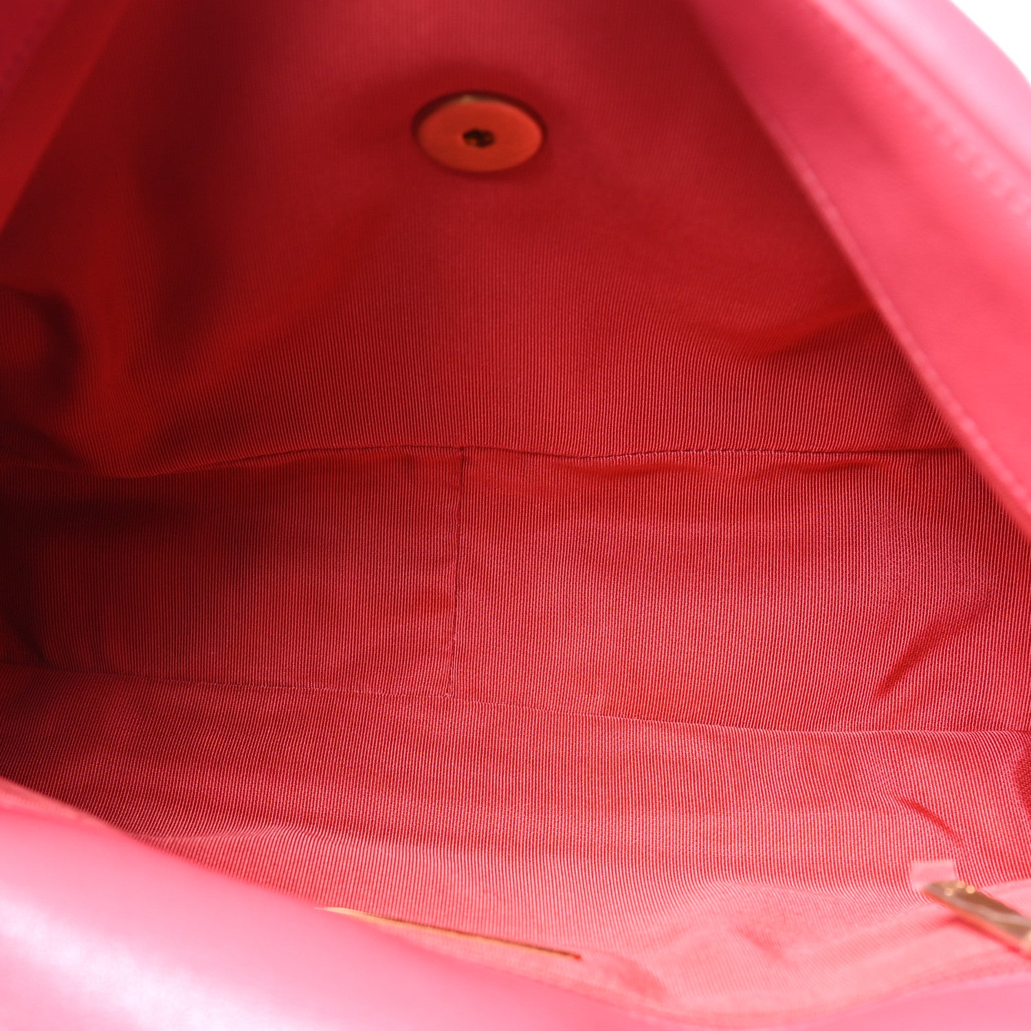 Goatskin Quilted Large Chanel 19 Flap Dark Pink — view 5
