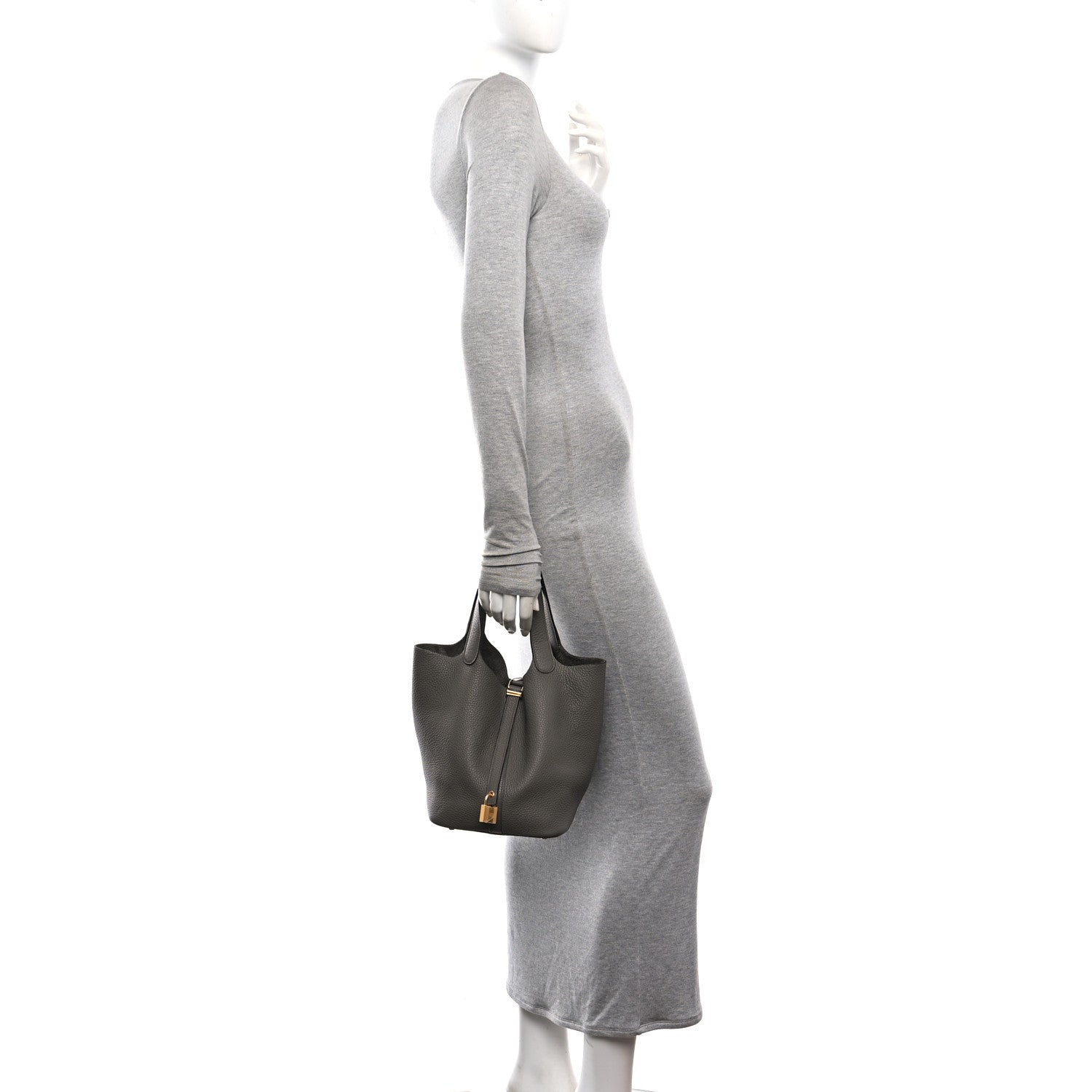 Taurillon Clemence Picotin Lock 22 MM Gris Asphalte — view 2
