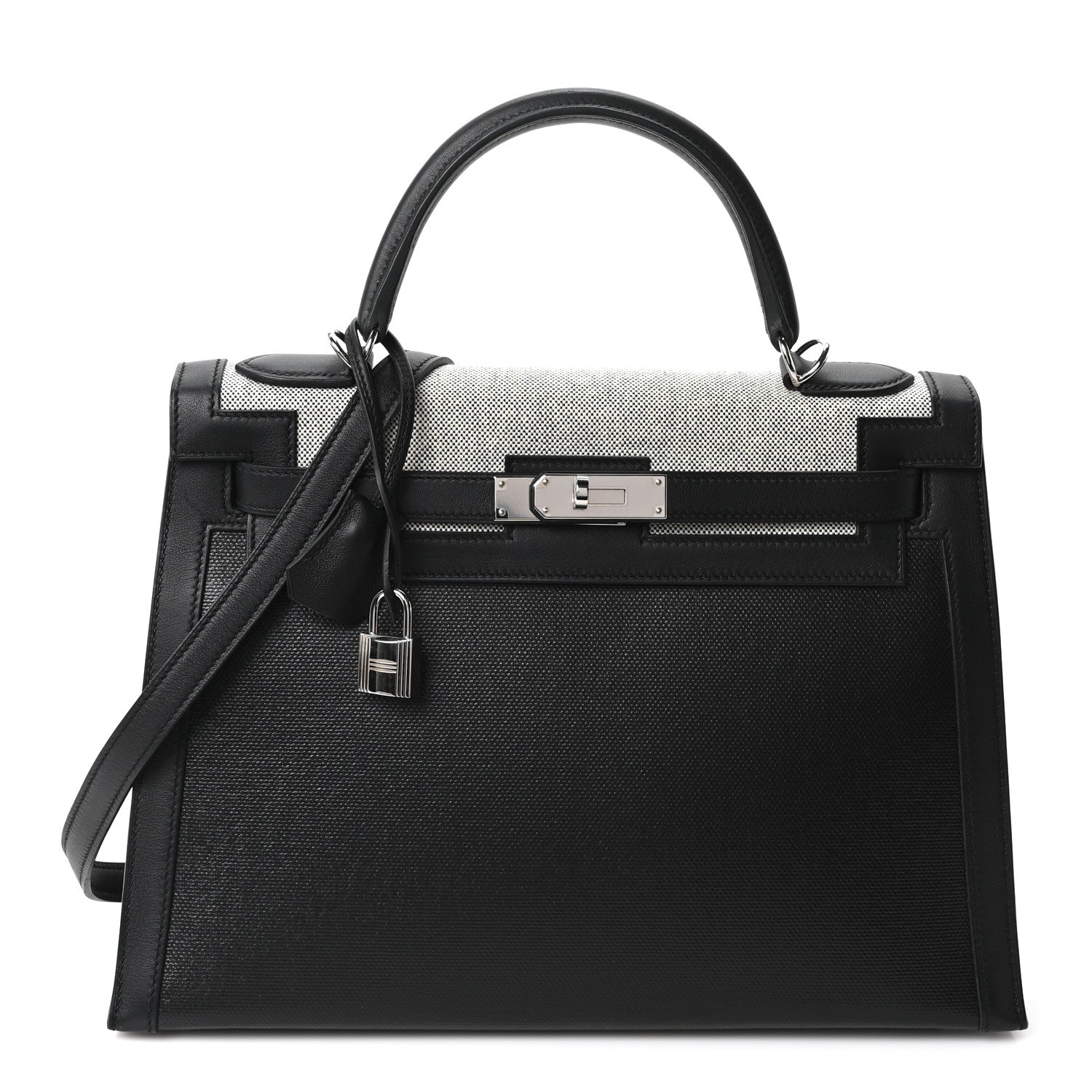Berline Toile Swift Kelly Sellier 32 Black Ecru