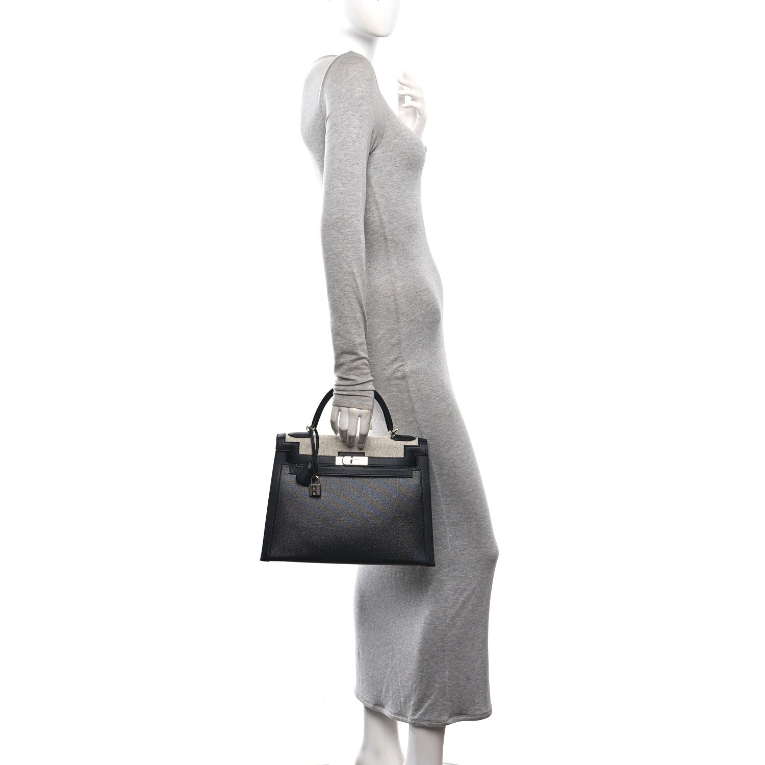 Berline Toile Swift Kelly Sellier 32 Black Ecru — view 2