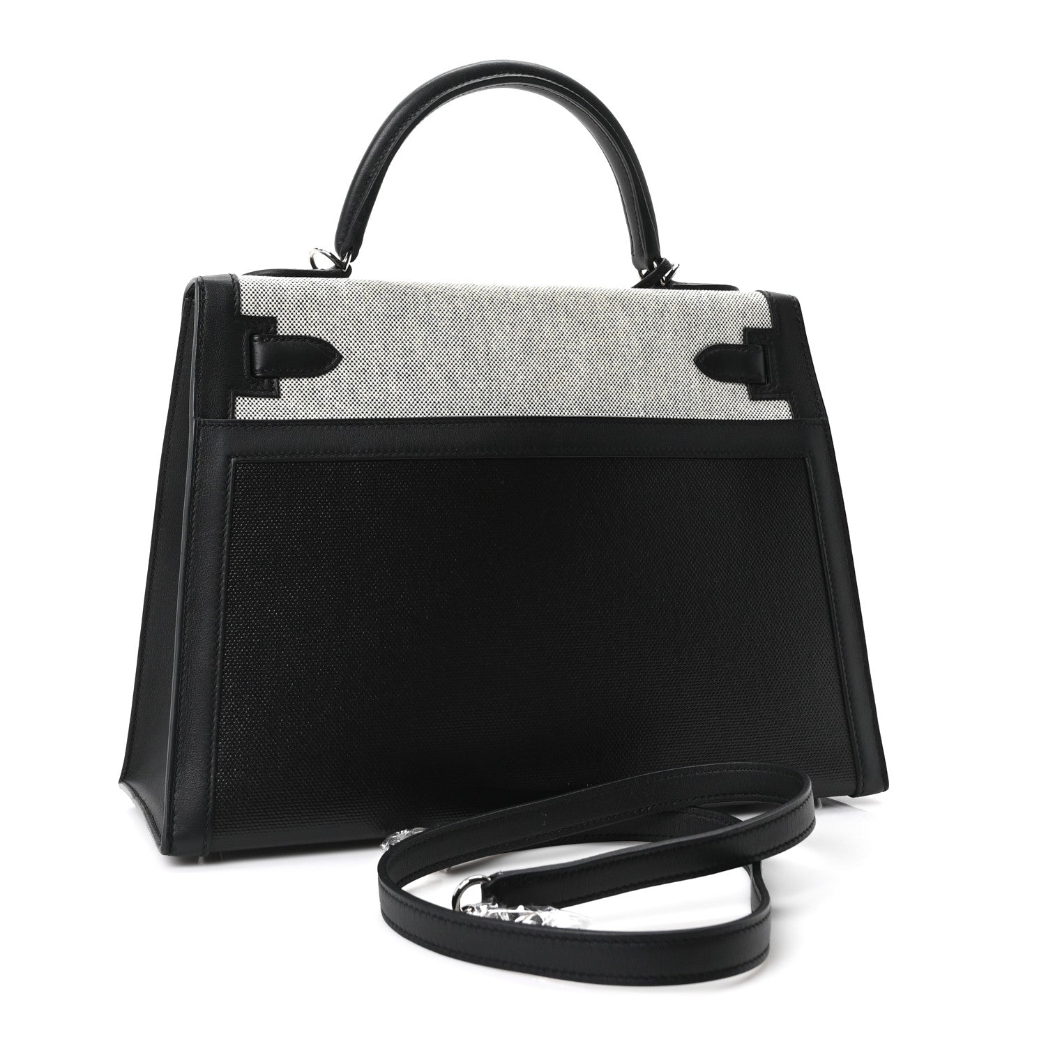 Berline Toile Swift Kelly Sellier 32 Black Ecru — view 3