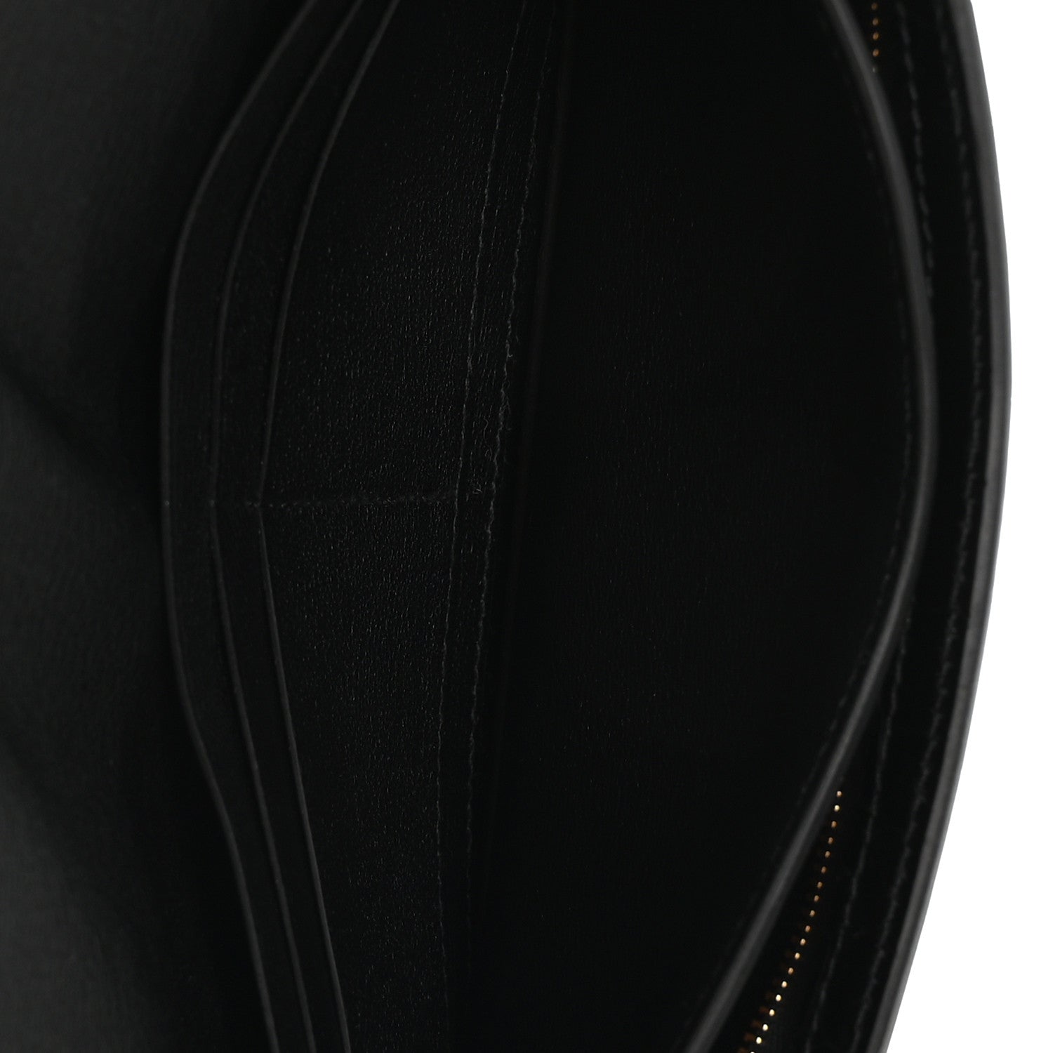 Shiny Alligator Kelly Pocket Long Wallet Black — view 5