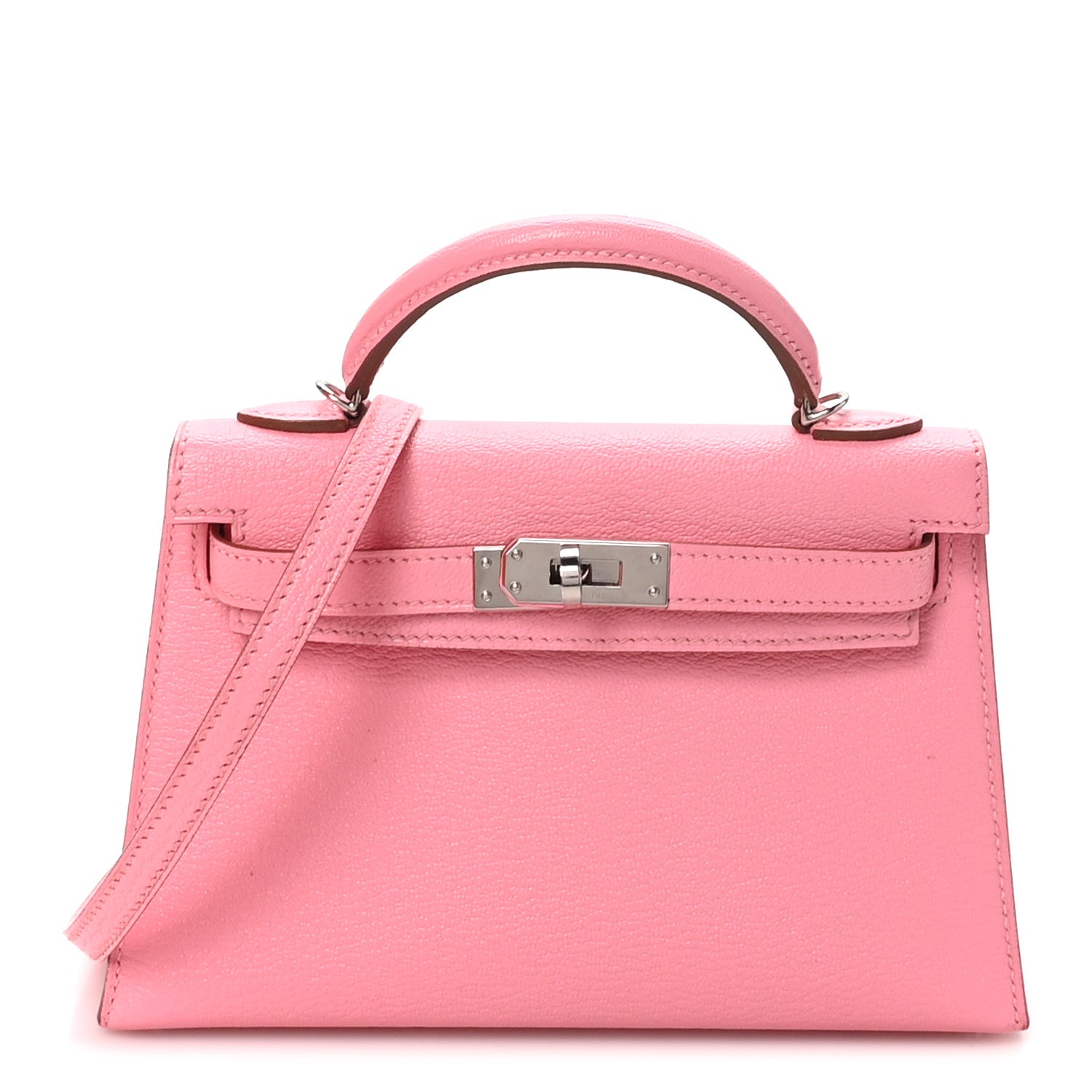 Chevre Mysore Mini Kelly Sellier 20 Rose Confetti