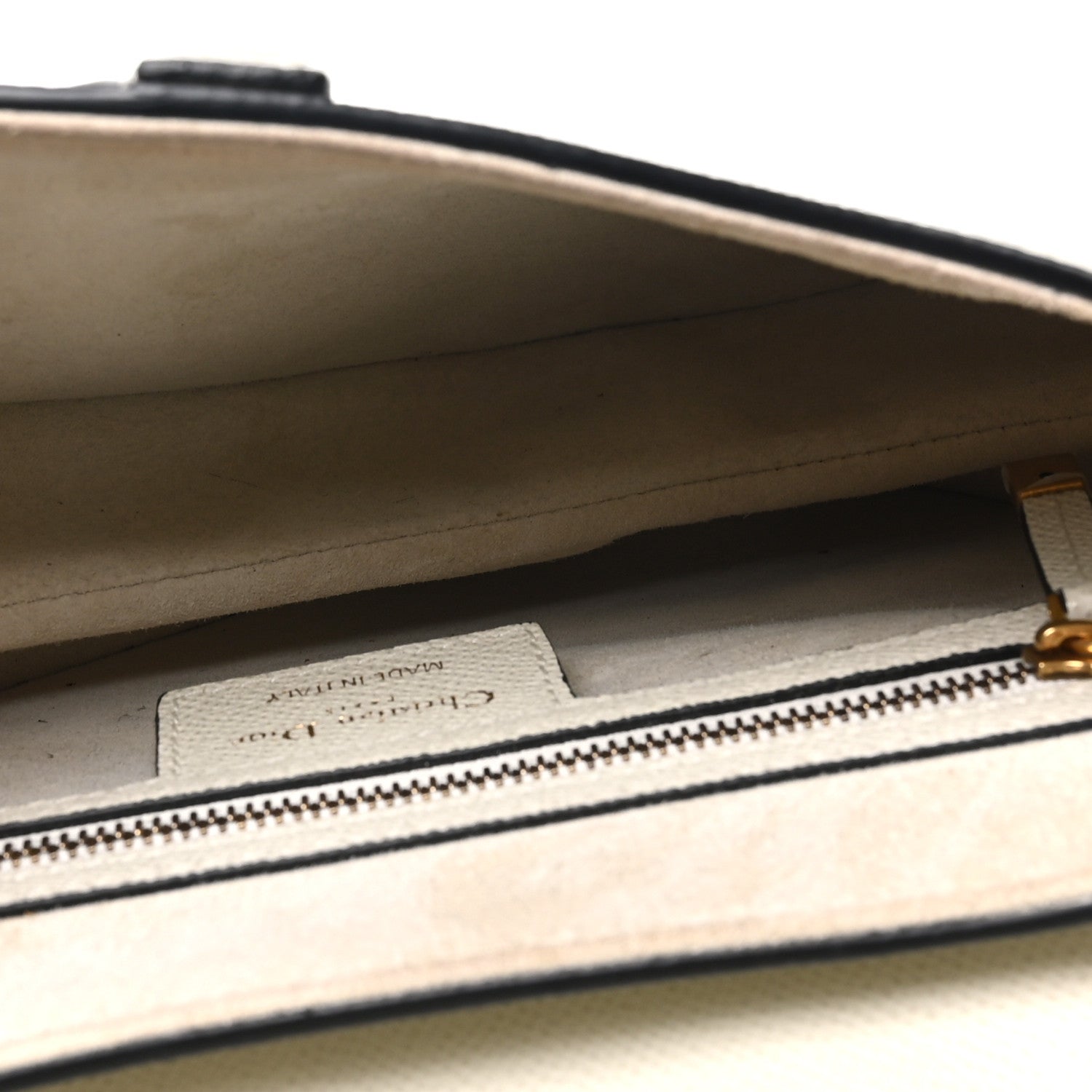 Grained Calfskin Saddle Bag White — view 5