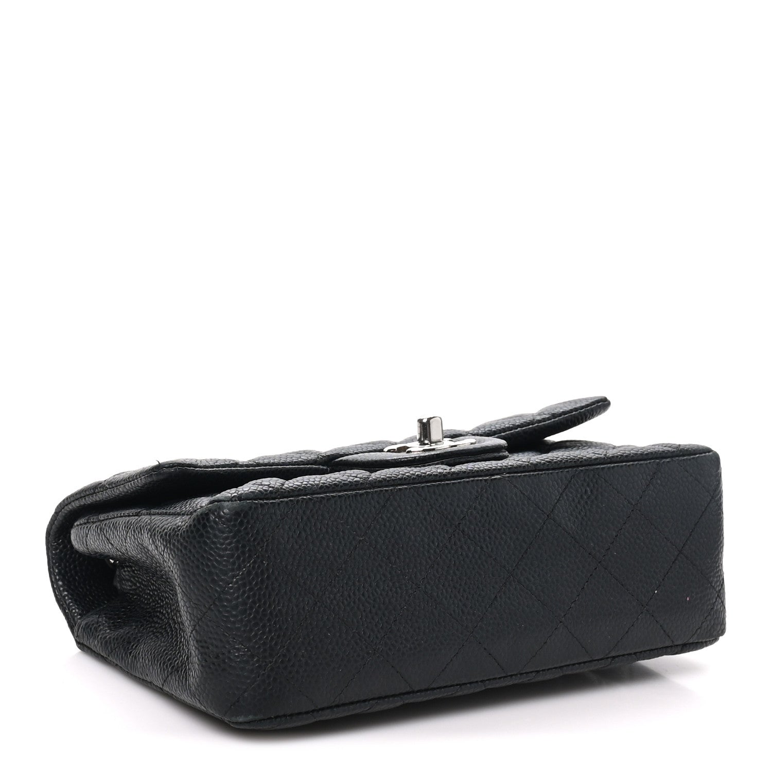 Caviar Quilted Mini Rectangular Flap Black — view 4