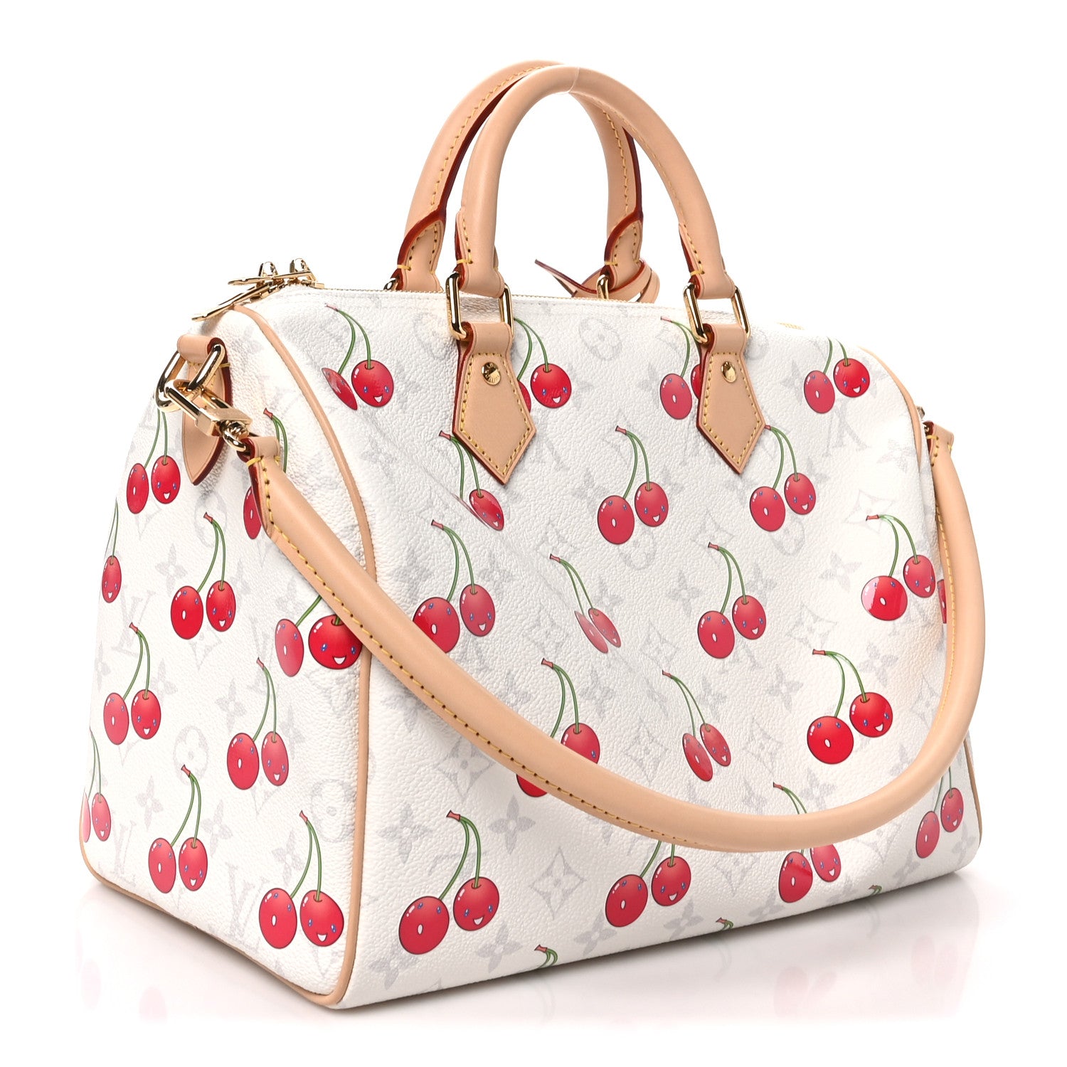 LV X TM Monogram Cerises Speedy Soft Bandouliere 30 — view 3