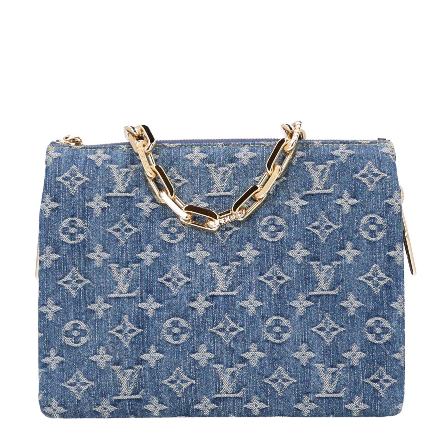 Monogram Denim Coussin PM Blue